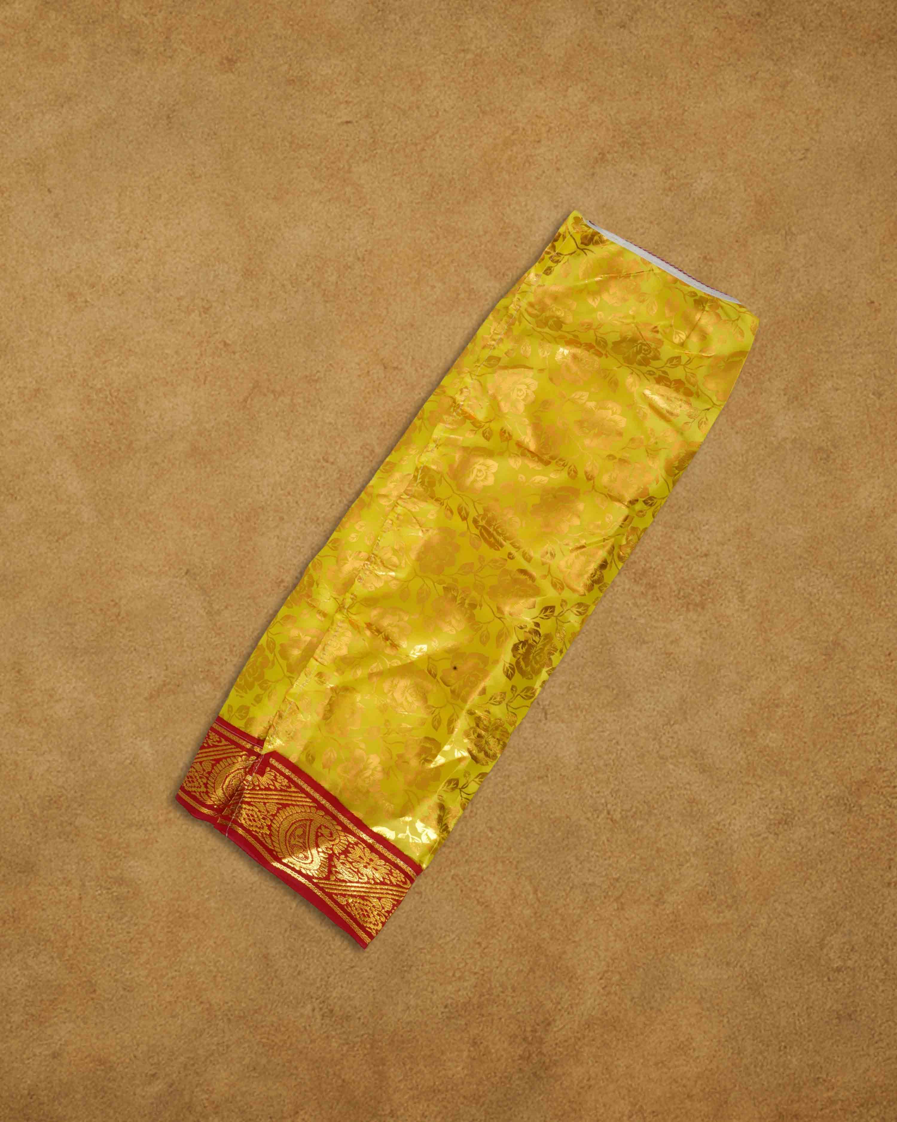 Amman Pavadai Dress Art Silk Cloth Rani Chunri - (9 to 9 Inch), MATA Rani Poshak, Maa Laxmi, Durga, Saraswati, Radha Chunri Patka and Lehenga, Ghagra Dress