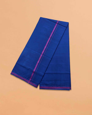 Fancy Ayyappan Dhoti - Blue