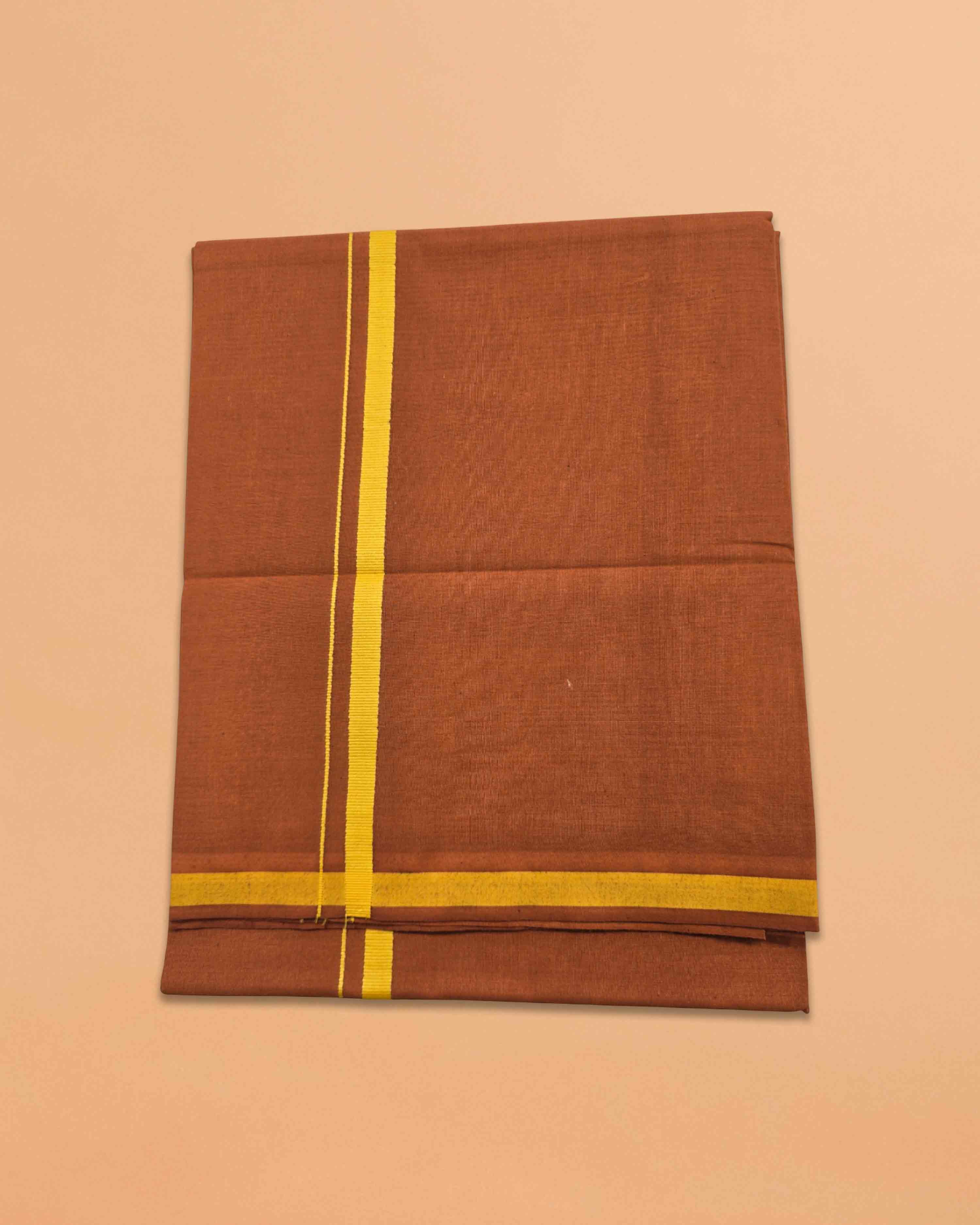 Fancy Ayyappan Dhoti - Kaavi