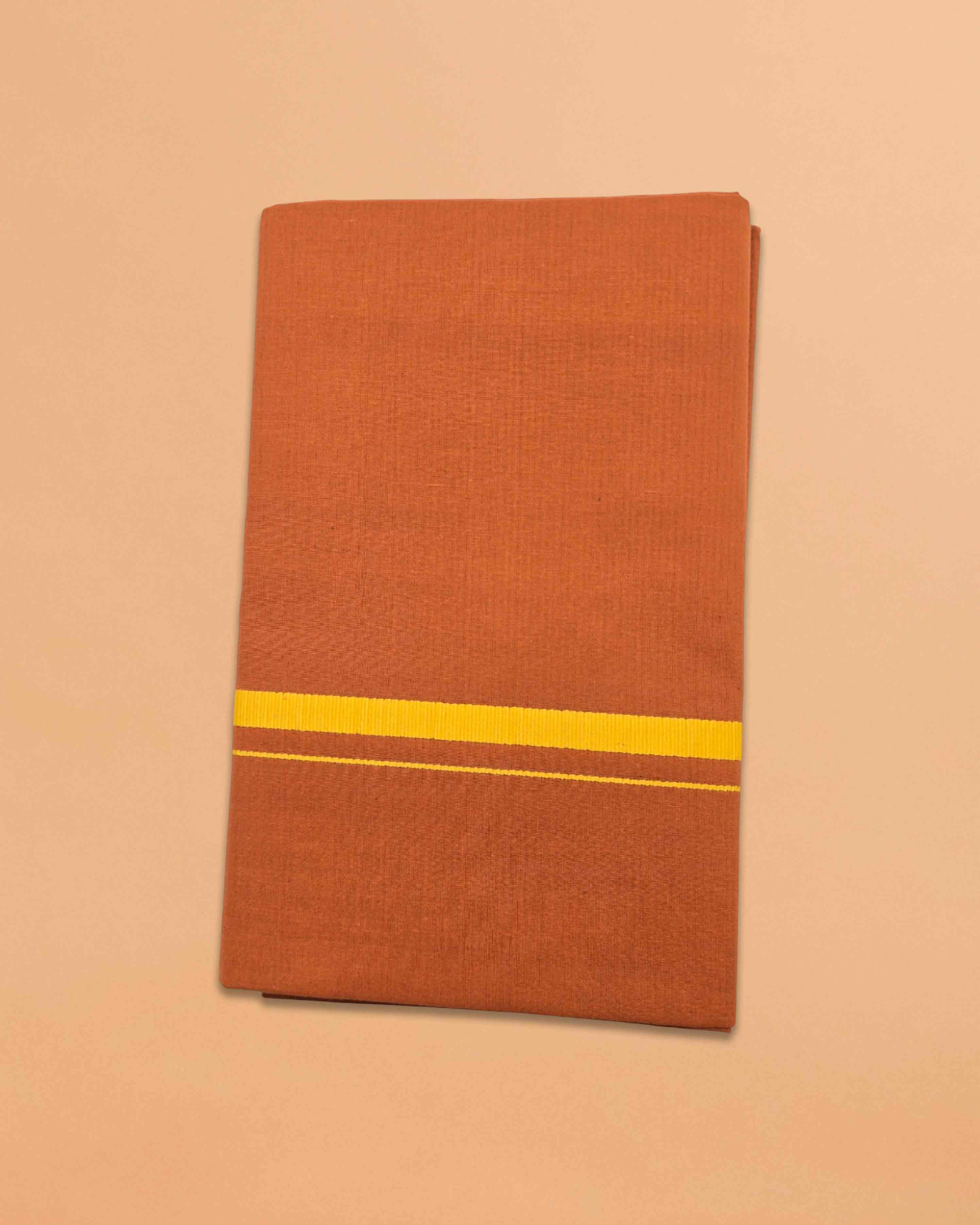 Fancy Ayyappan Dhoti - Kaavi