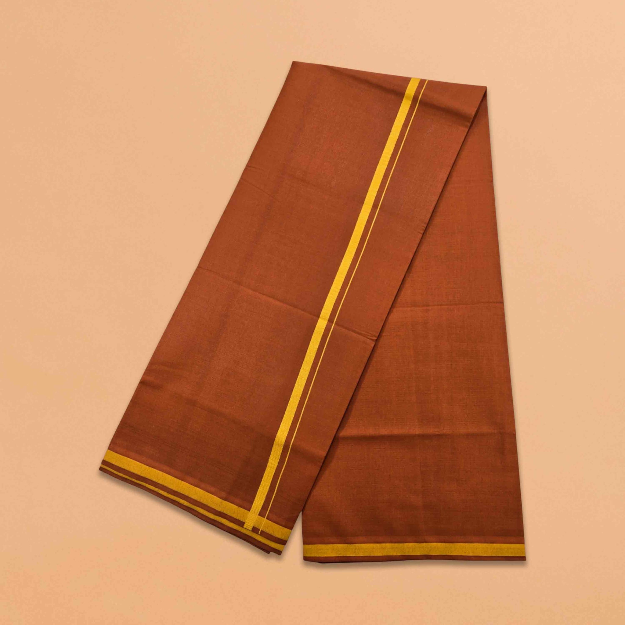 Fancy Ayyappan Dhoti - Kaavi