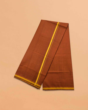 Fancy Ayyappan Dhoti - Kaavi