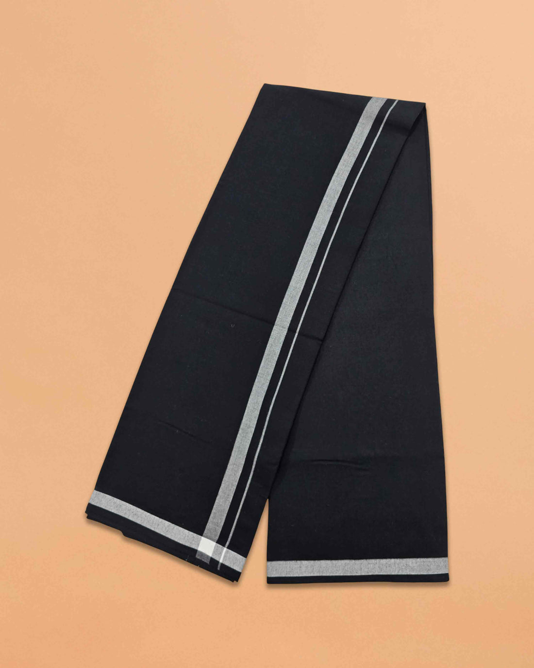 Linen Ayyappan Dhoti - Black