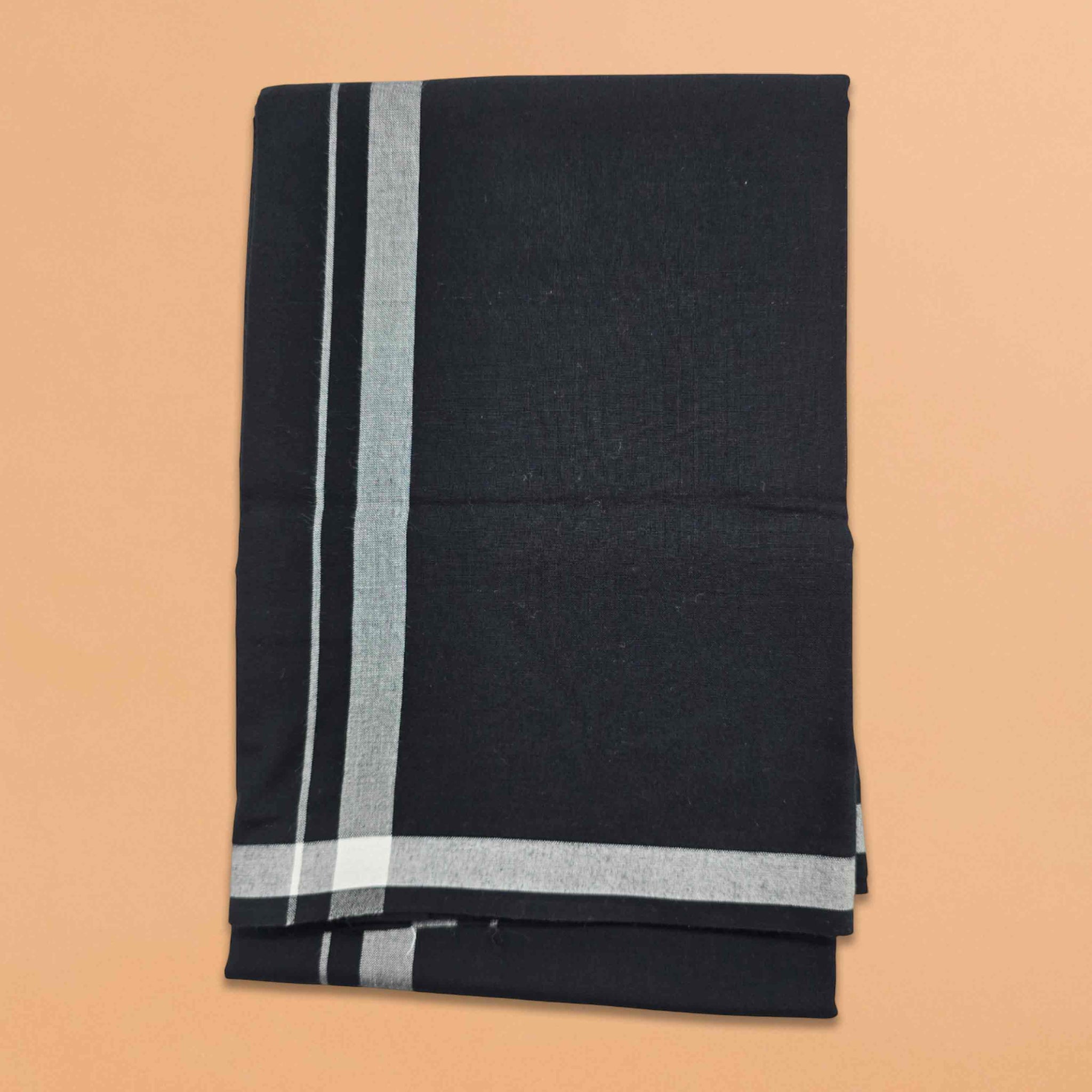 Men Linen Cotton Traditional, Dhoti with Towel (Free Size) | Iyyapan Sami lungi | Combo of Dhoti and Towel for Men