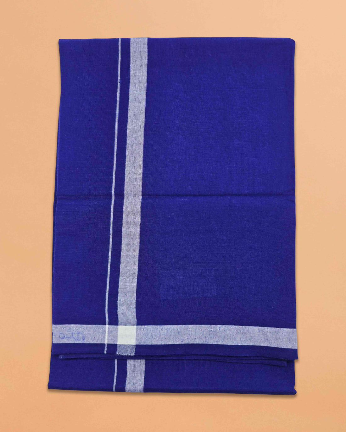 Linen Ayyappan Dhoti - Blue