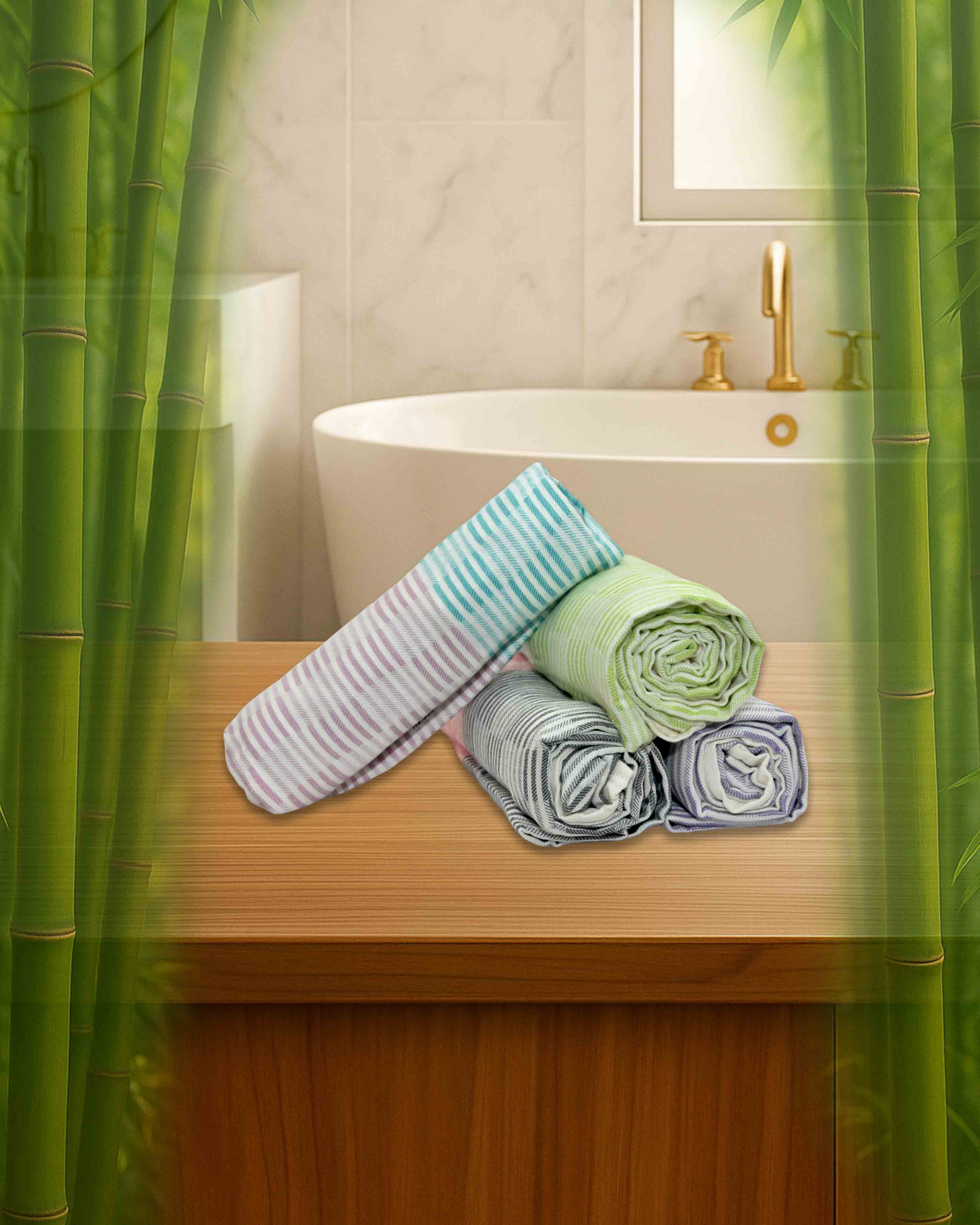 Bamboo Bath Towel Ultra Soft & Quick Absorbent