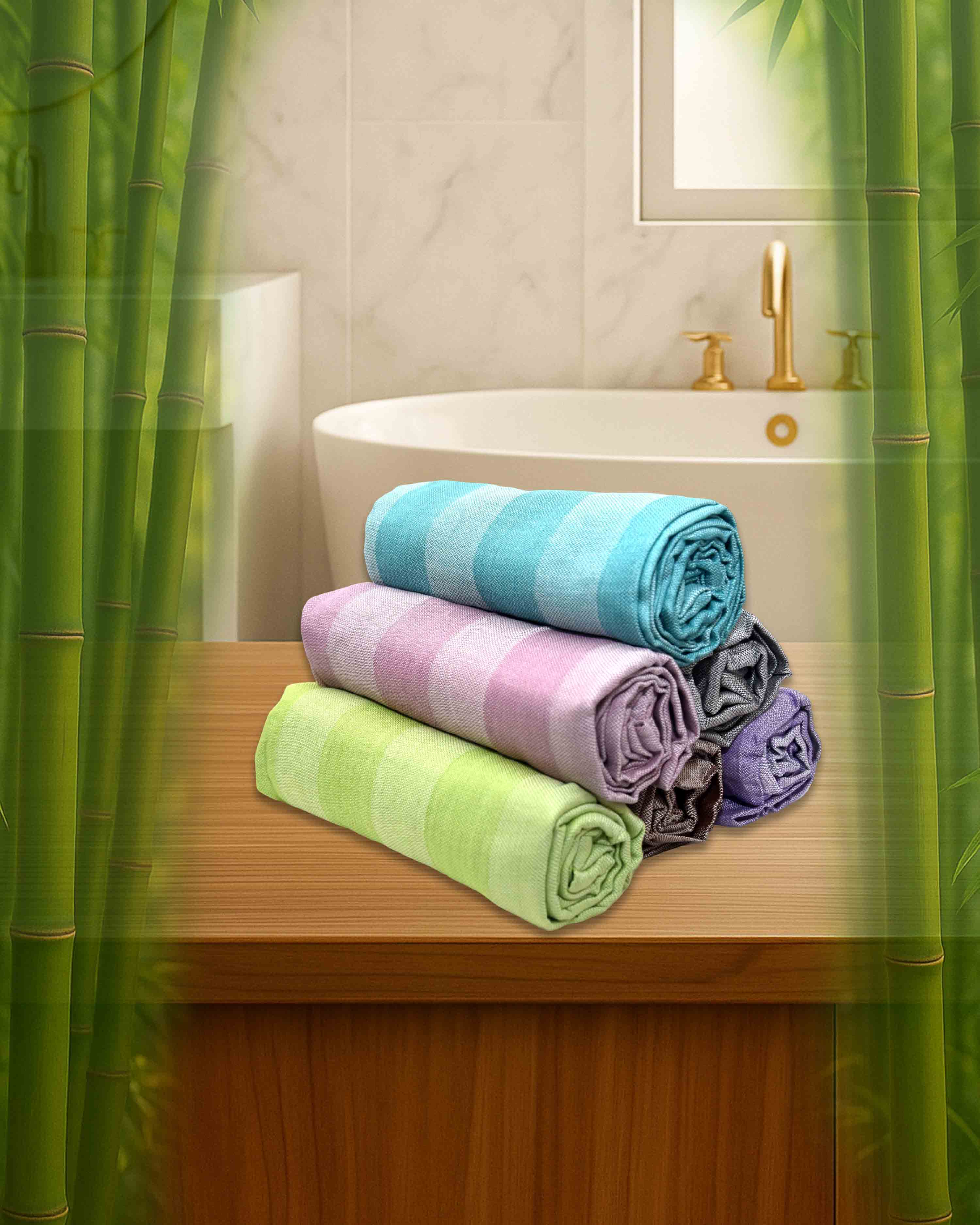 Bamboo Bath Towel Ultra Soft & Quick Absorbent