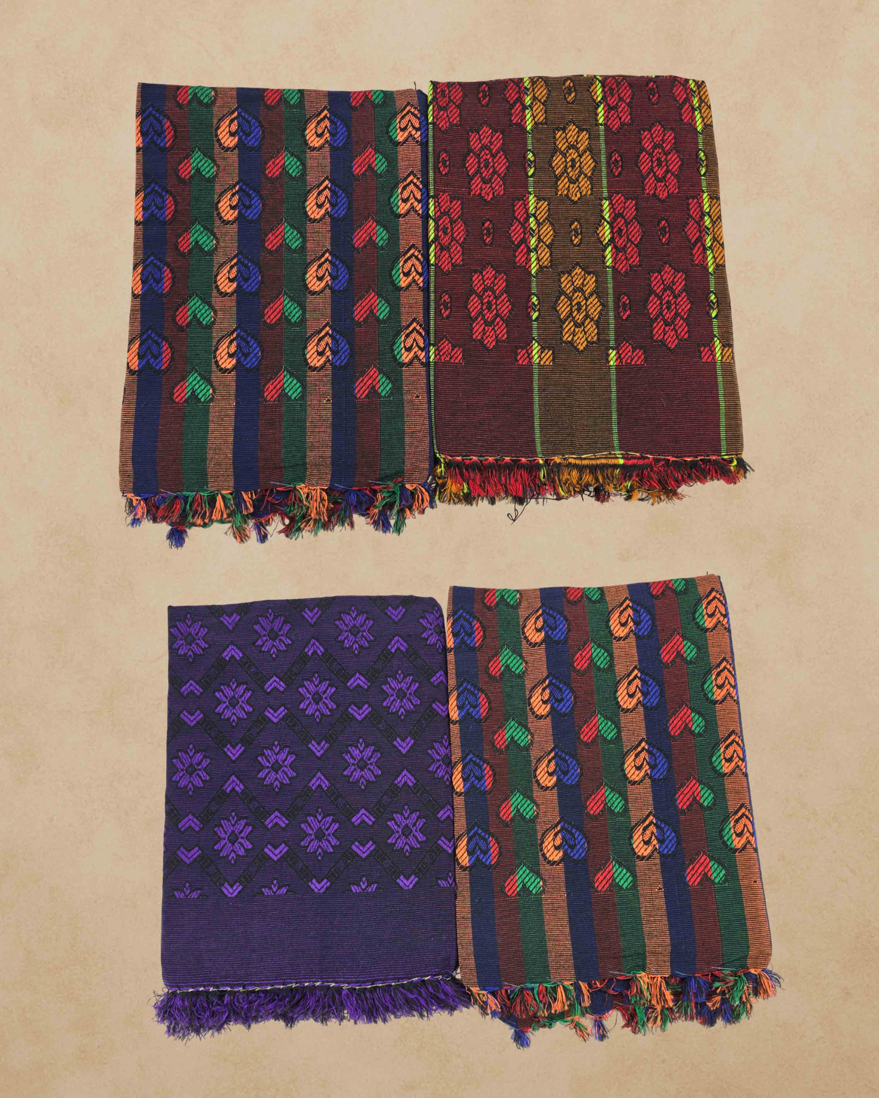 Single Size Pure Cotton Solapur Chaddar/Cotton Bedsheet for All Weather, Daily Use (60x90 Inch)