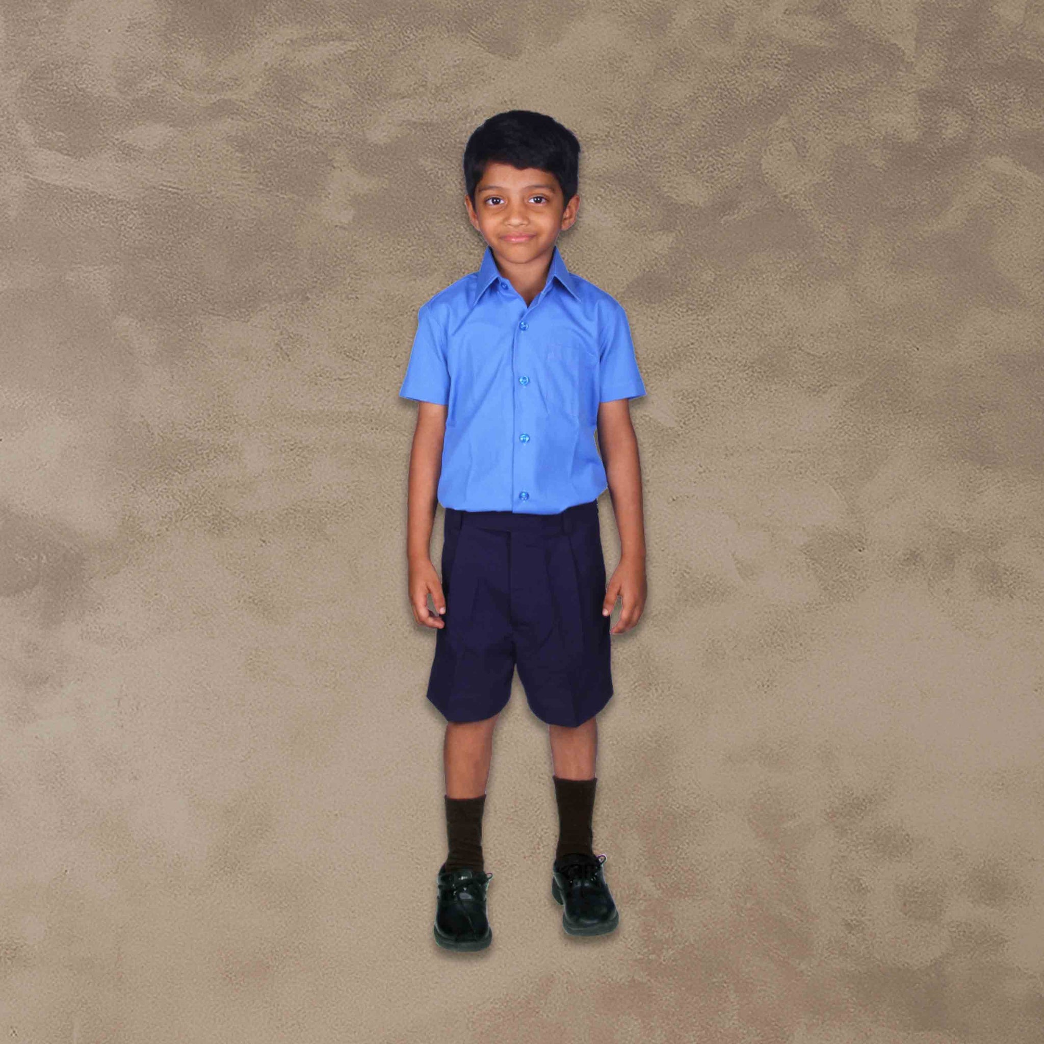 School Uniform for kids | Formal Uniform Shirts for Boys | Readymade Stitched Shirt for Students-Blue Shirt