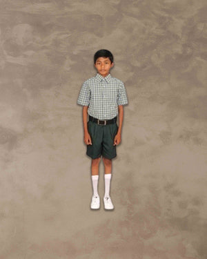 School Uniform - Cotton Shorts for boys - bottle green