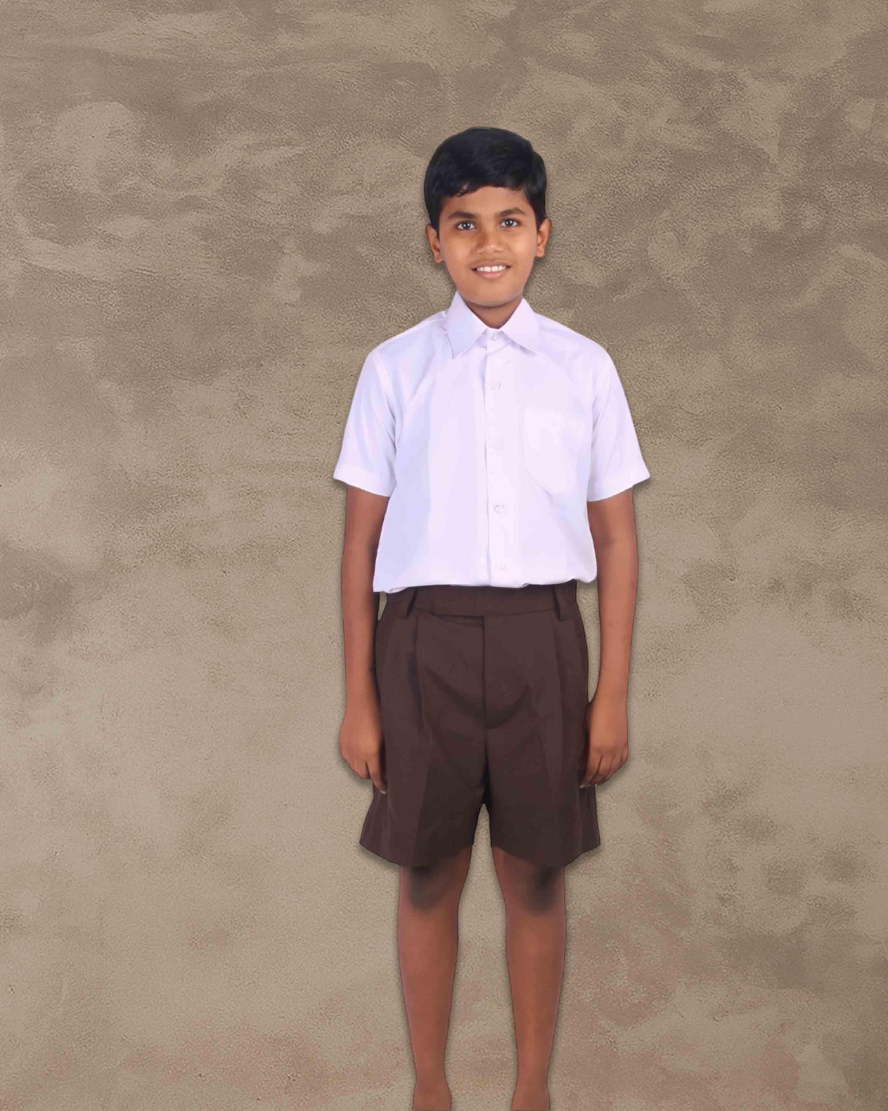 School Uniform - Pant for Boys, Cotton Shorts, Elastic Waist Half Pants, Regular Fit Sports Shorts