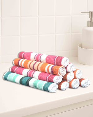 Cotton Hand Towels Set of (6Pc, 12Pc ) Charlie I SIZE 10*10 INCH