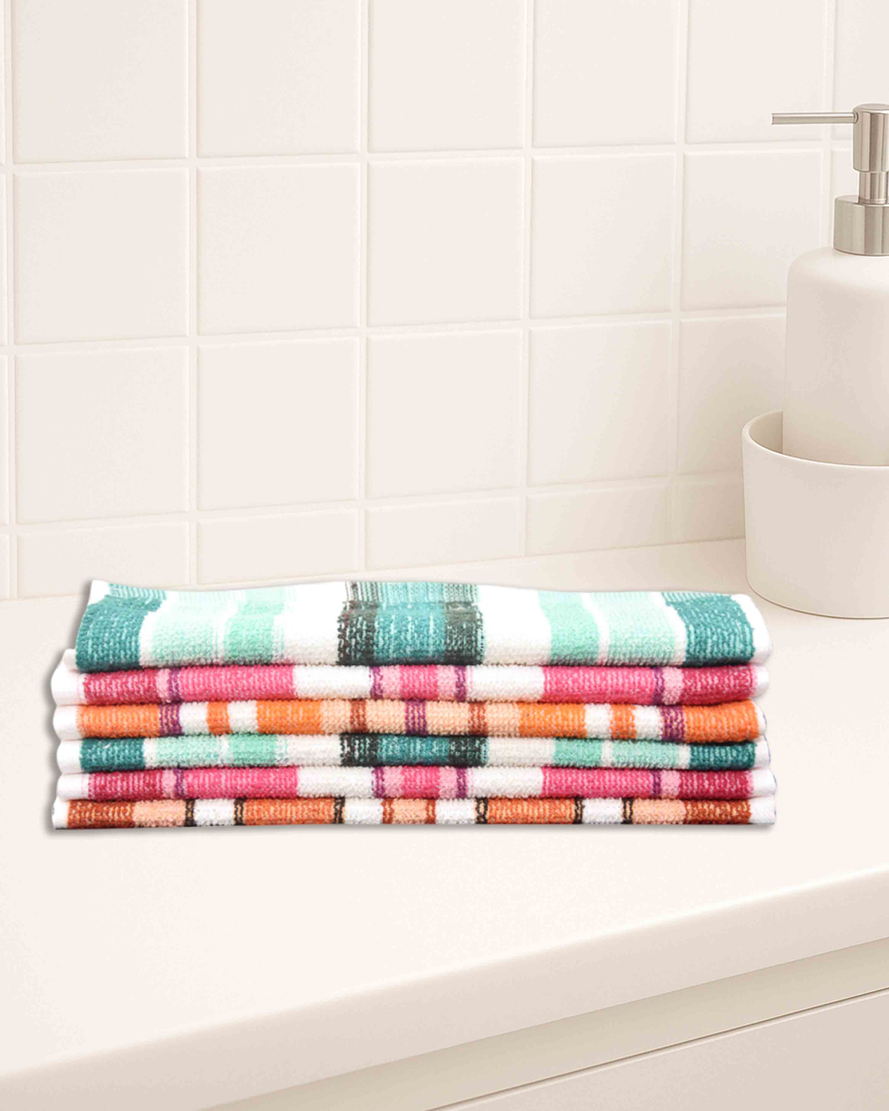 Cotton Hand Towels Set of (6Pc, 12Pc ) Charlie I SIZE 10*10 INCH