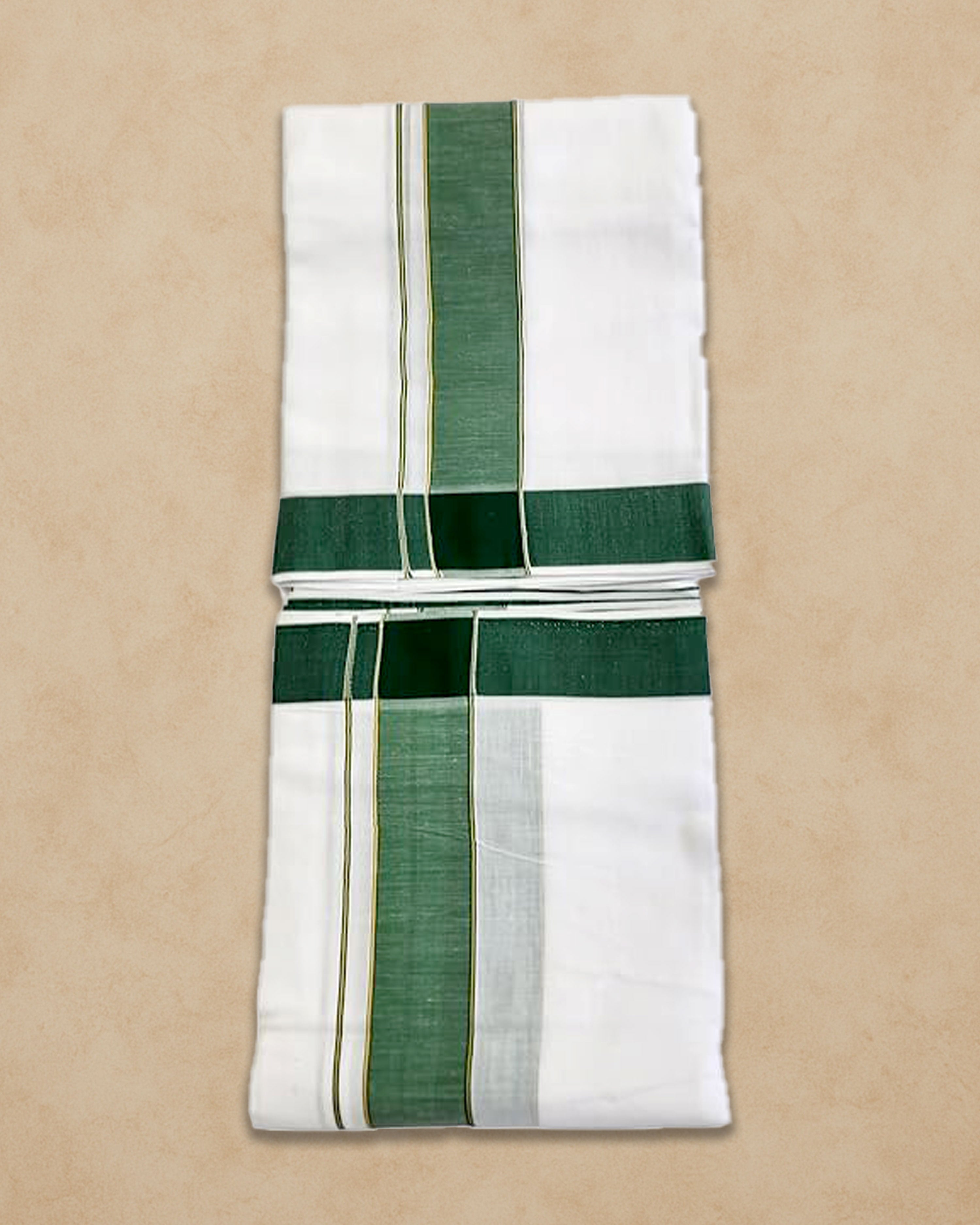 Panchakacham Dhoti (9x5), (10x6) - Dark Green