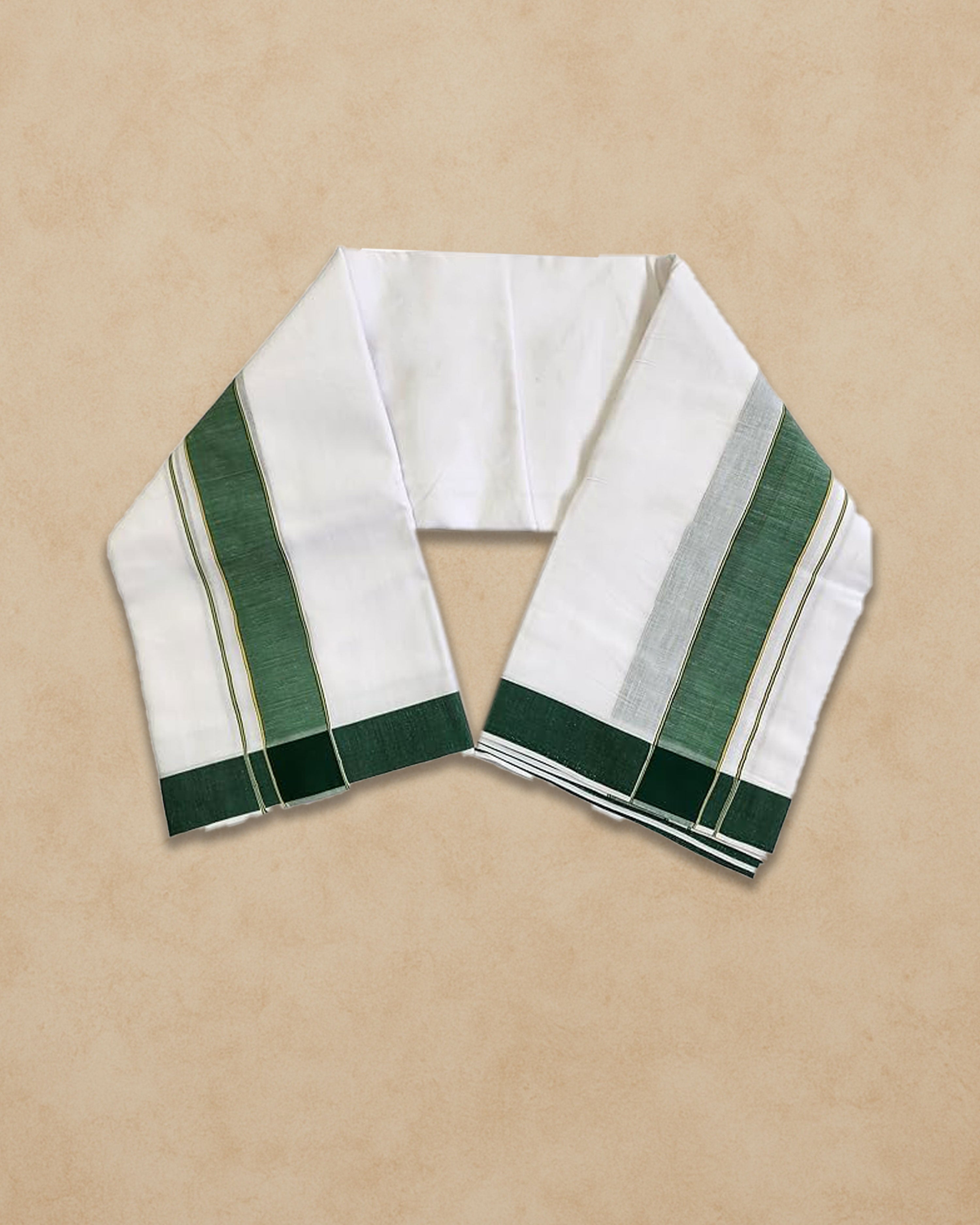 Panchakacham Dhoti (9x5), (10x6) - Dark Green
