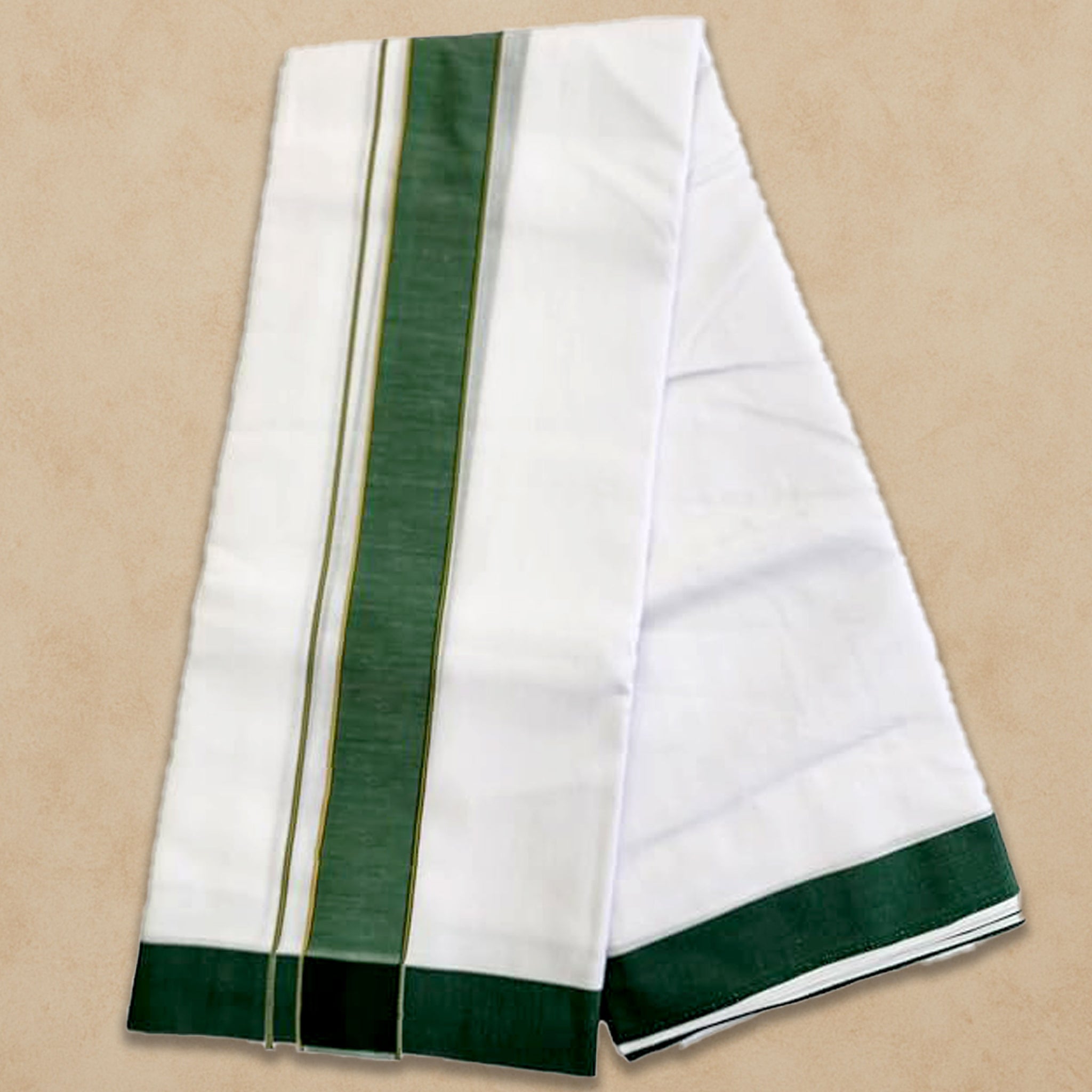 Panchakacham Dhoti (9x5), (10x6) - Dark Green