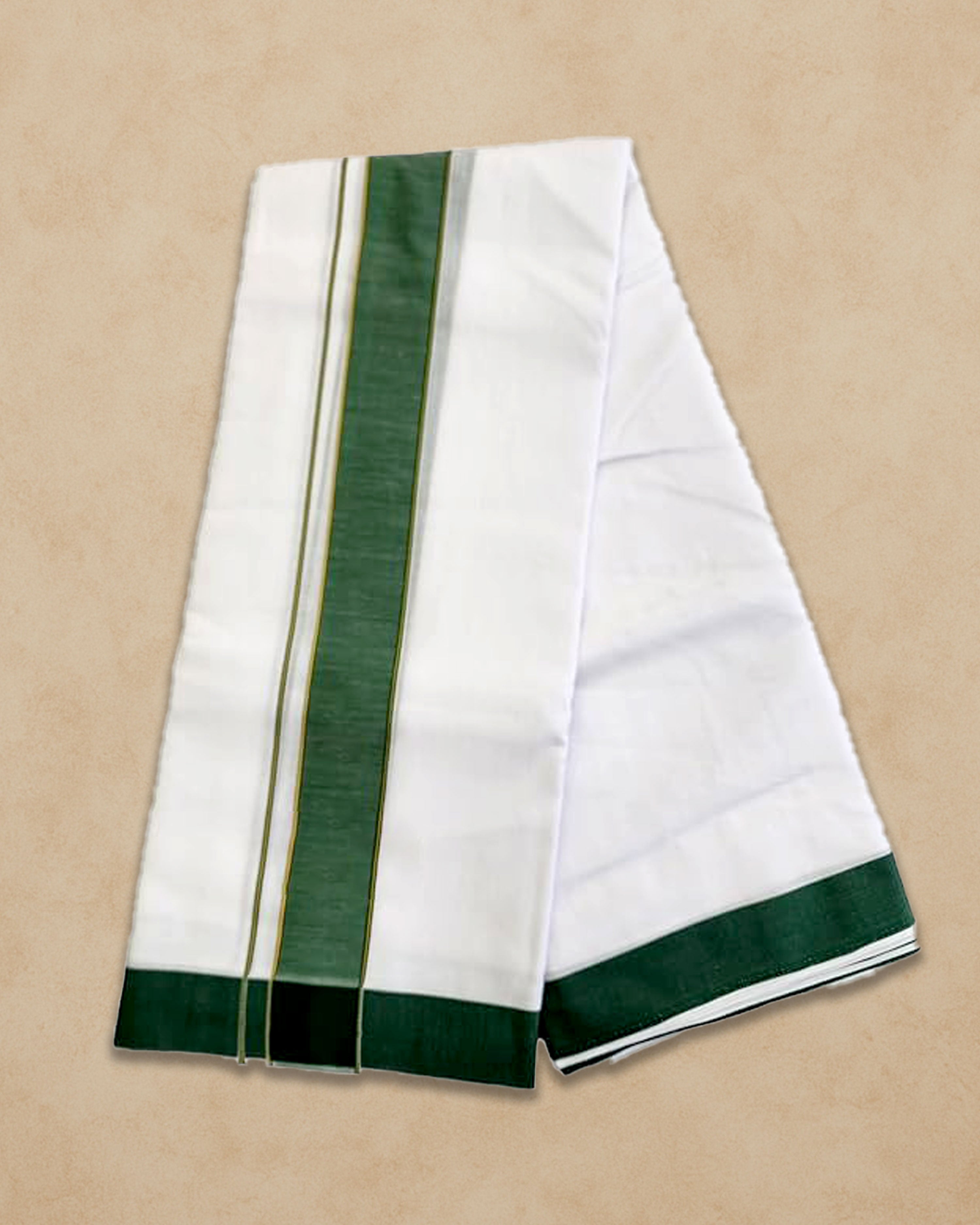 Panchakacham Dhoti (9x5), (10x6) - Dark Green
