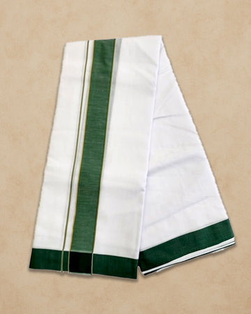 Panchakacham Dhoti (9x5), (10x6) - Dark Green