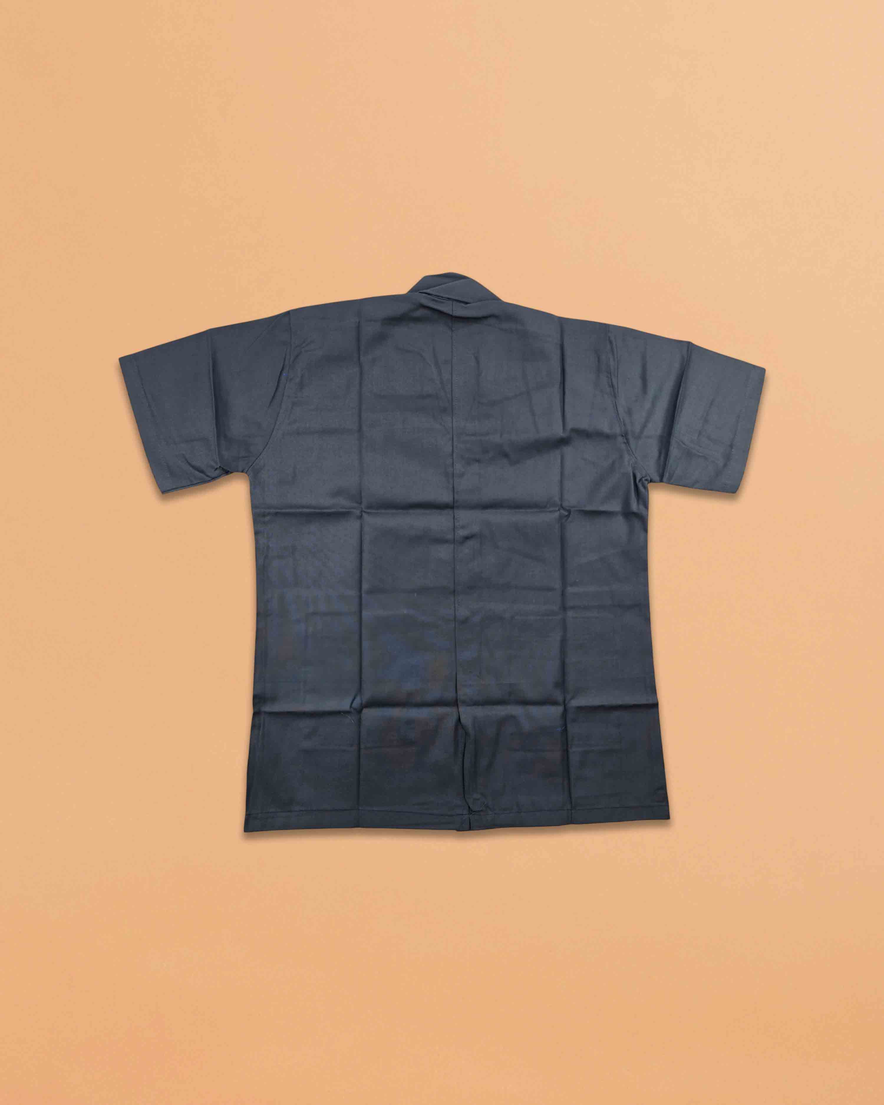 Casual Style Lab Coat For Chemistry Lab & Medical Students | Half Sleeves Lab Coat for All Professional Diagnostics, Technicians, Laboratory - Dark Grey