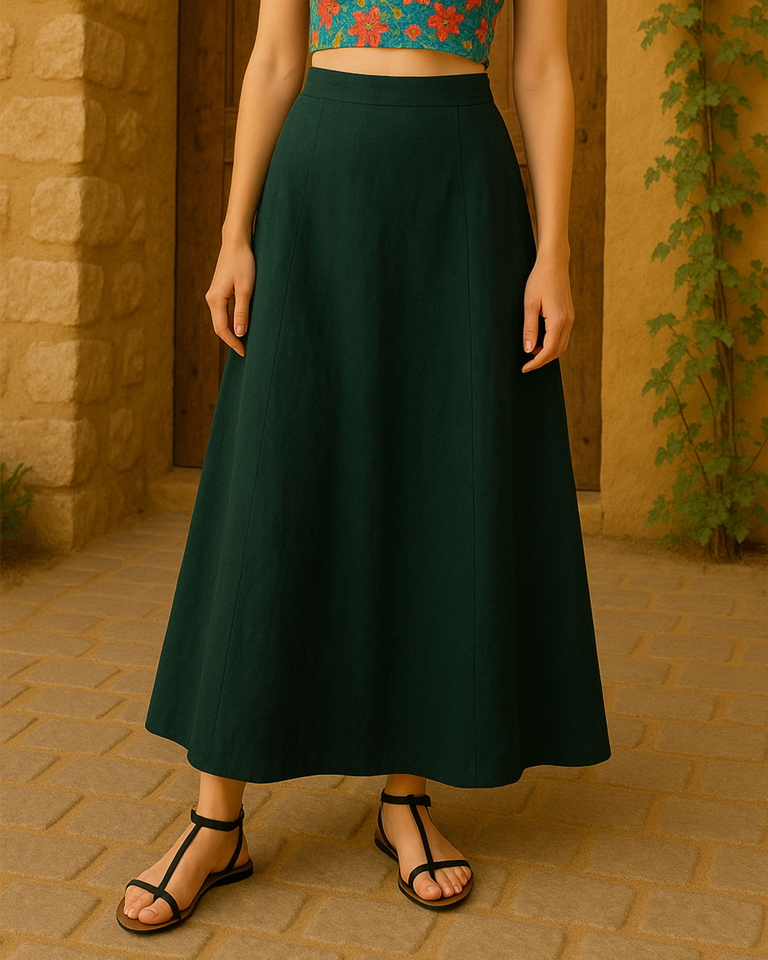 Women's Pure Cotton Saree Readymade Inskirt | Saree Petticoats (COMBO OF 2)