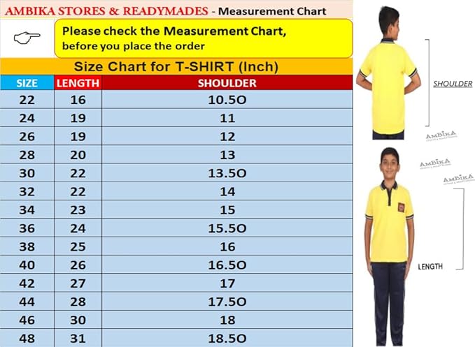 Kendriya Vidyalaya(KV ) School House Regular Fit T-Shirts, Unisex, Comfortable & Durable School Uniform