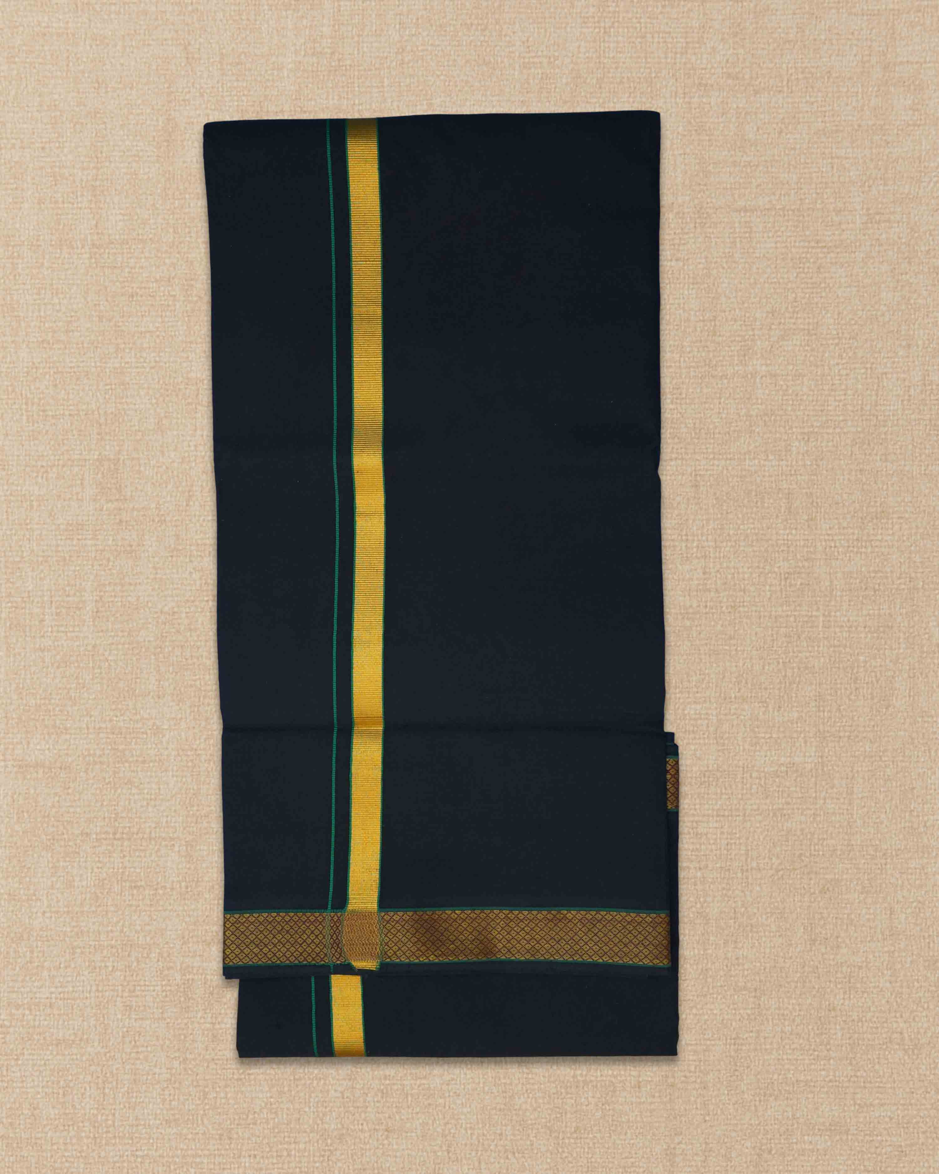 Mens Colour Jari Cotton dhoti for Pooja | 2 Meter Dhoti Activ