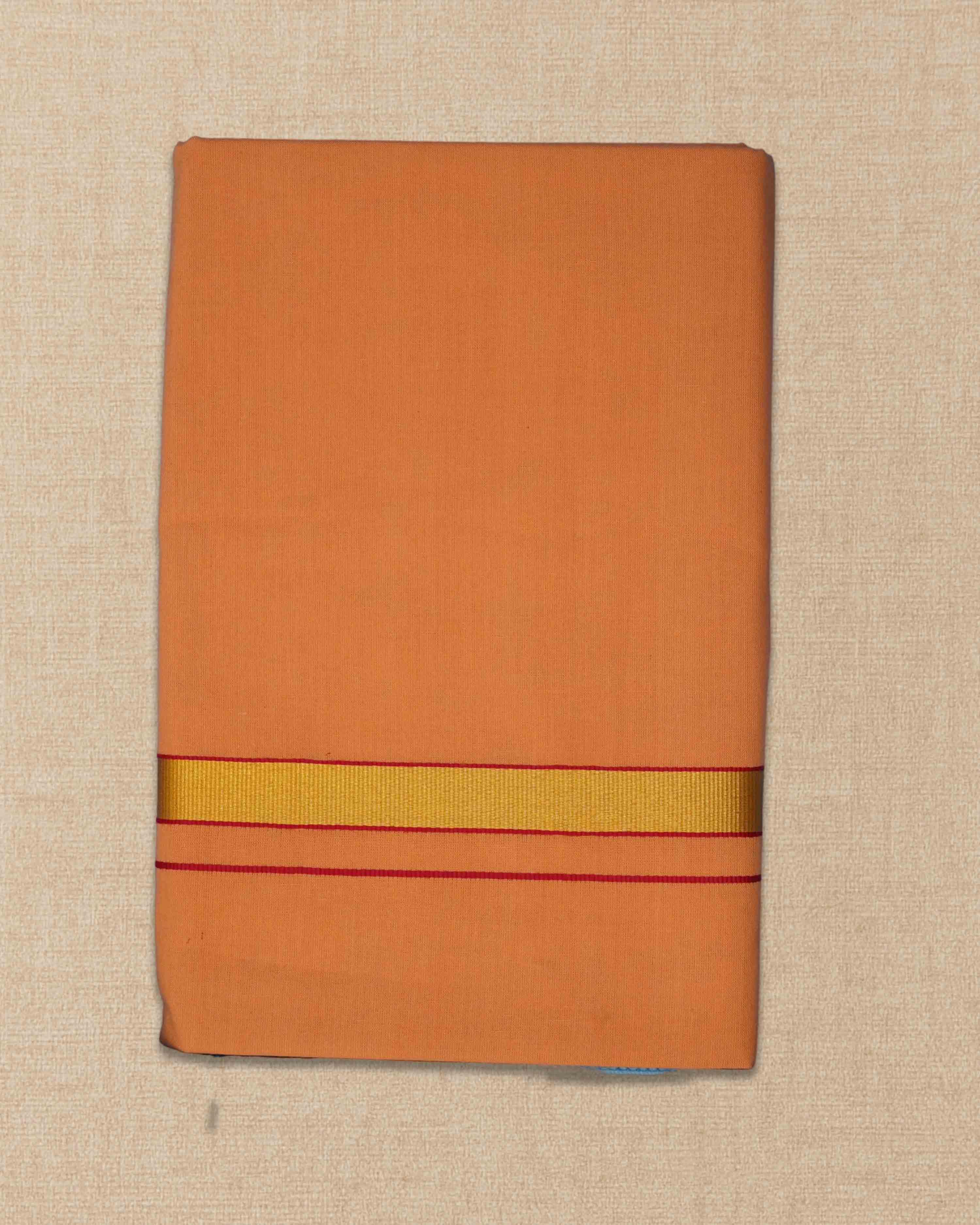 Mens Colour Jari Cotton dhoti for Pooja | 2 Meter Dhoti Activ
