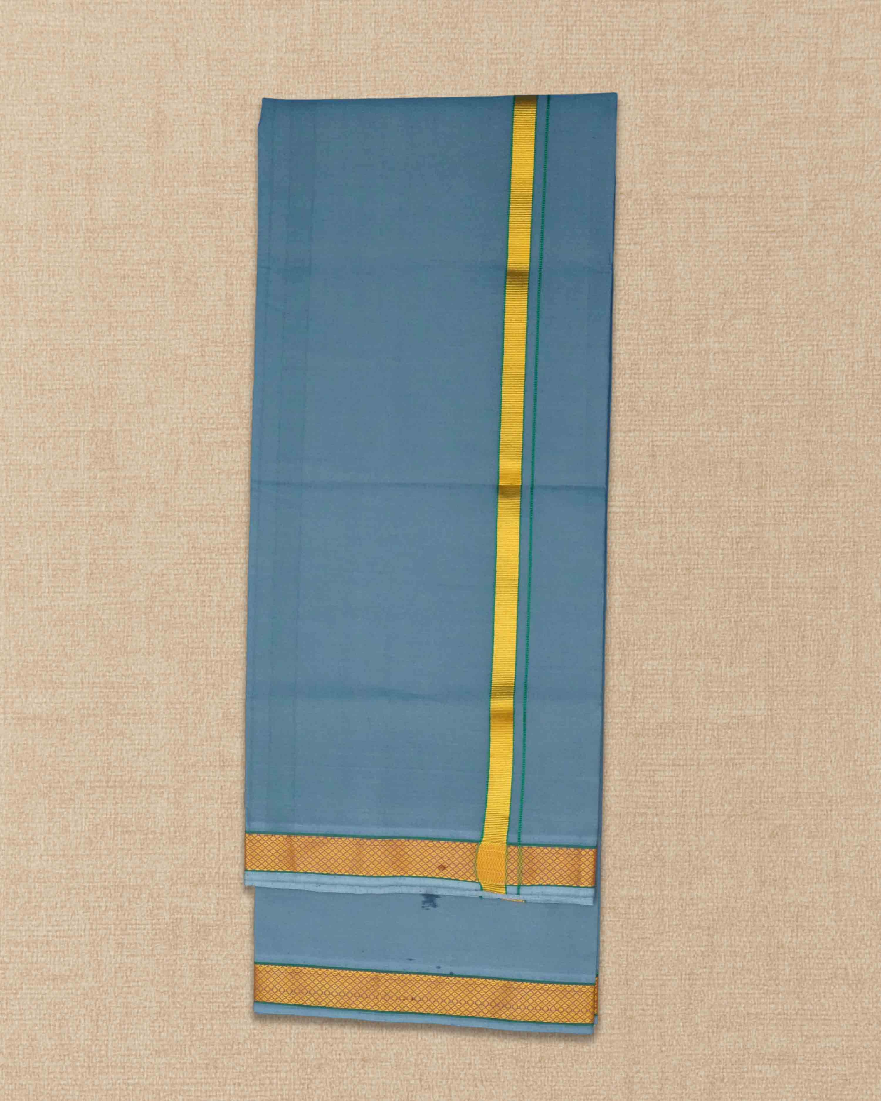 Mens Colour Jari Cotton dhoti for Pooja | 2 Meter Dhoti Activ