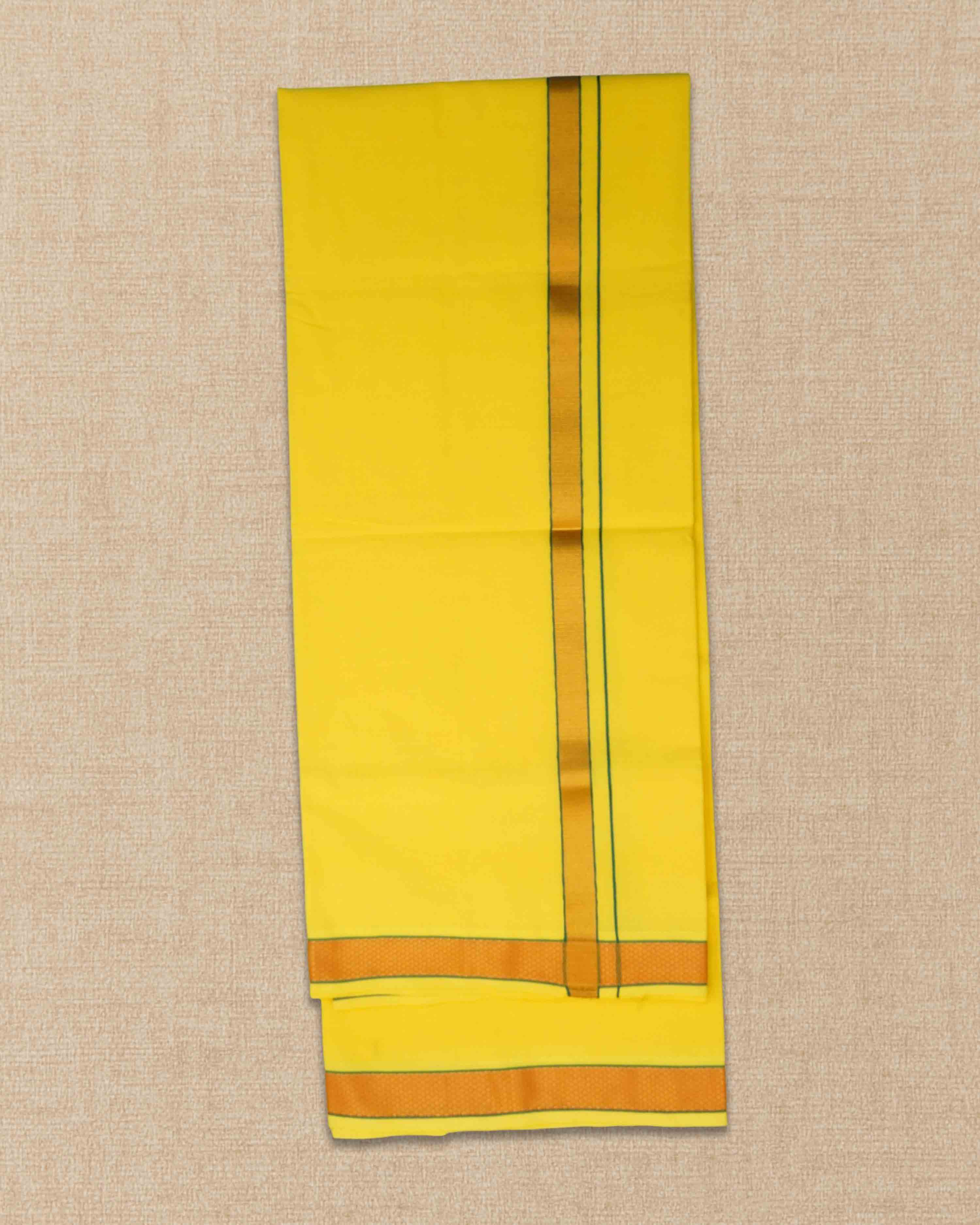 Mens Colour Jari Cotton dhoti for Pooja | 2 Meter Dhoti Activ