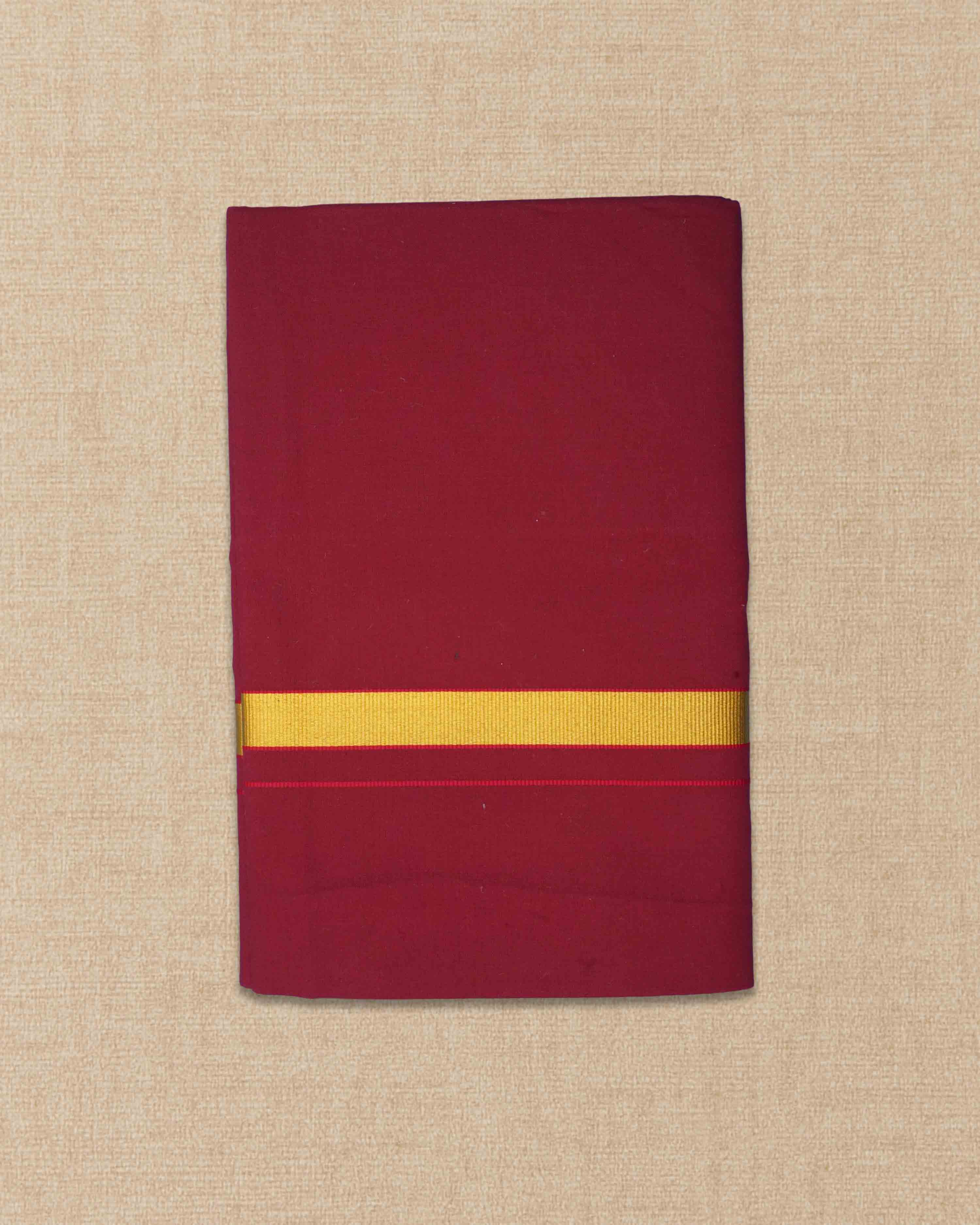 Mens Colour Jari Cotton dhoti for Pooja | 2 Meter Dhoti Activ