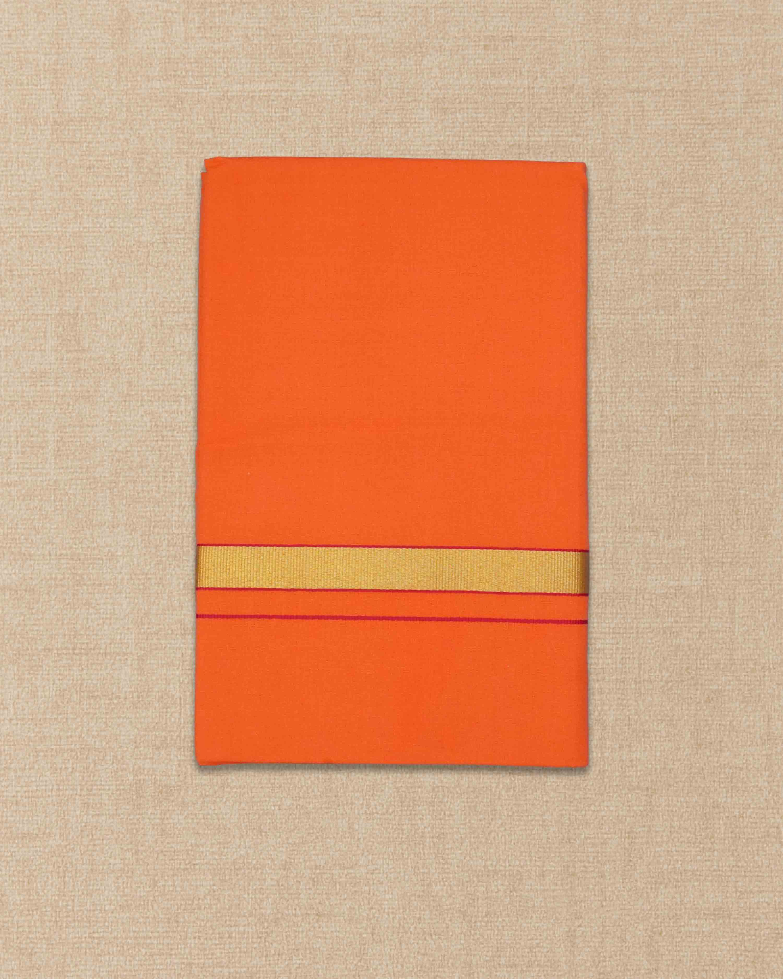 Mens Colour Jari Cotton dhoti for Pooja | 2 Meter Dhoti Activ
