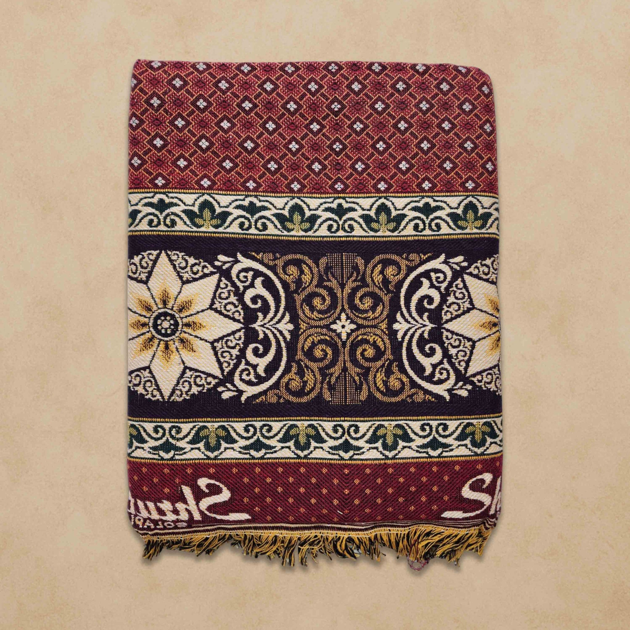 Cotton 300 TC SOLAPUR CHADDAR Blanket (60" X 90"_ Multicolor) Used As Blanket, BedSheet and Travel