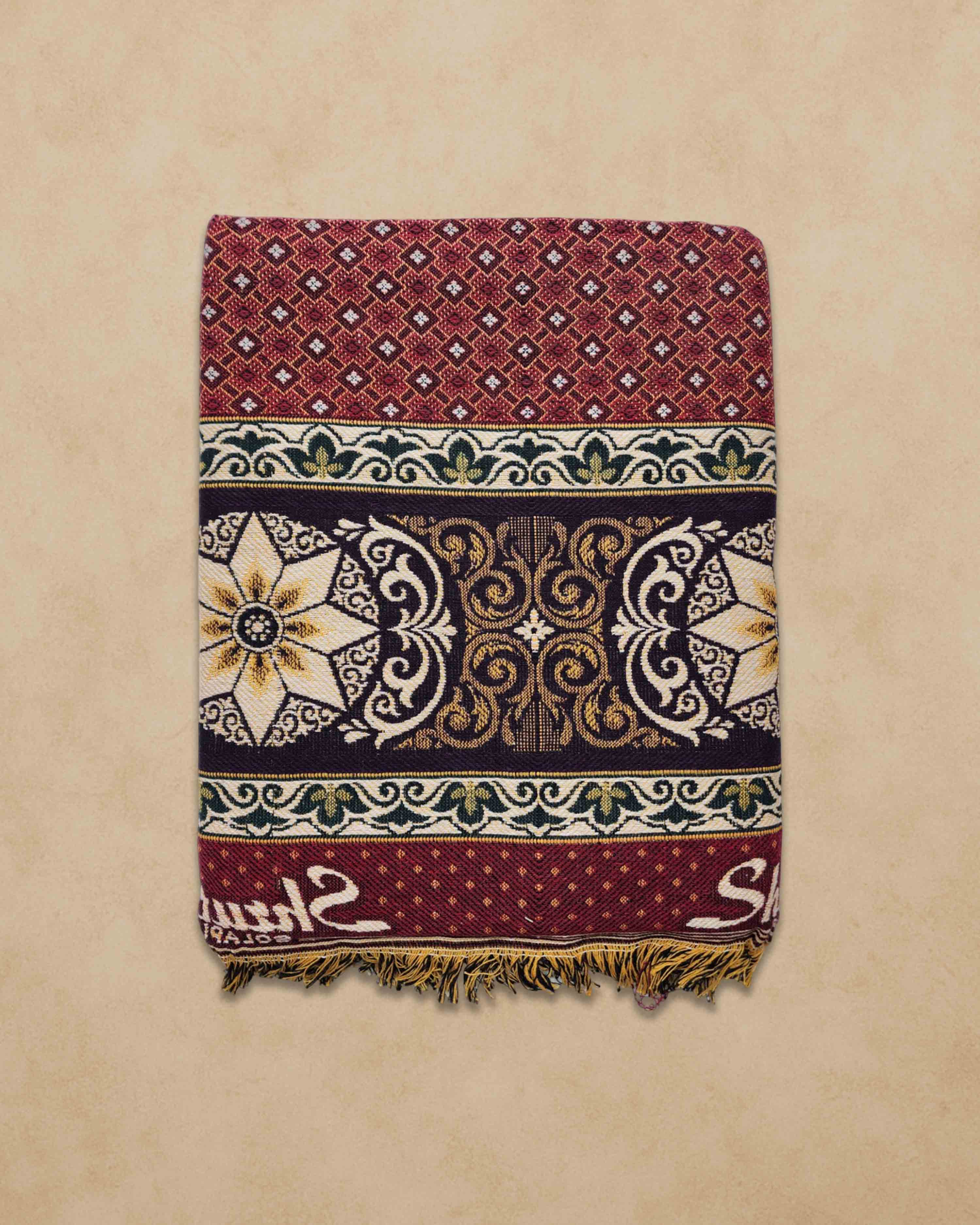 Cotton 300 TC SOLAPUR CHADDAR Blanket (60" X 90"_ Multicolor) Used As Blanket, BedSheet and Travel