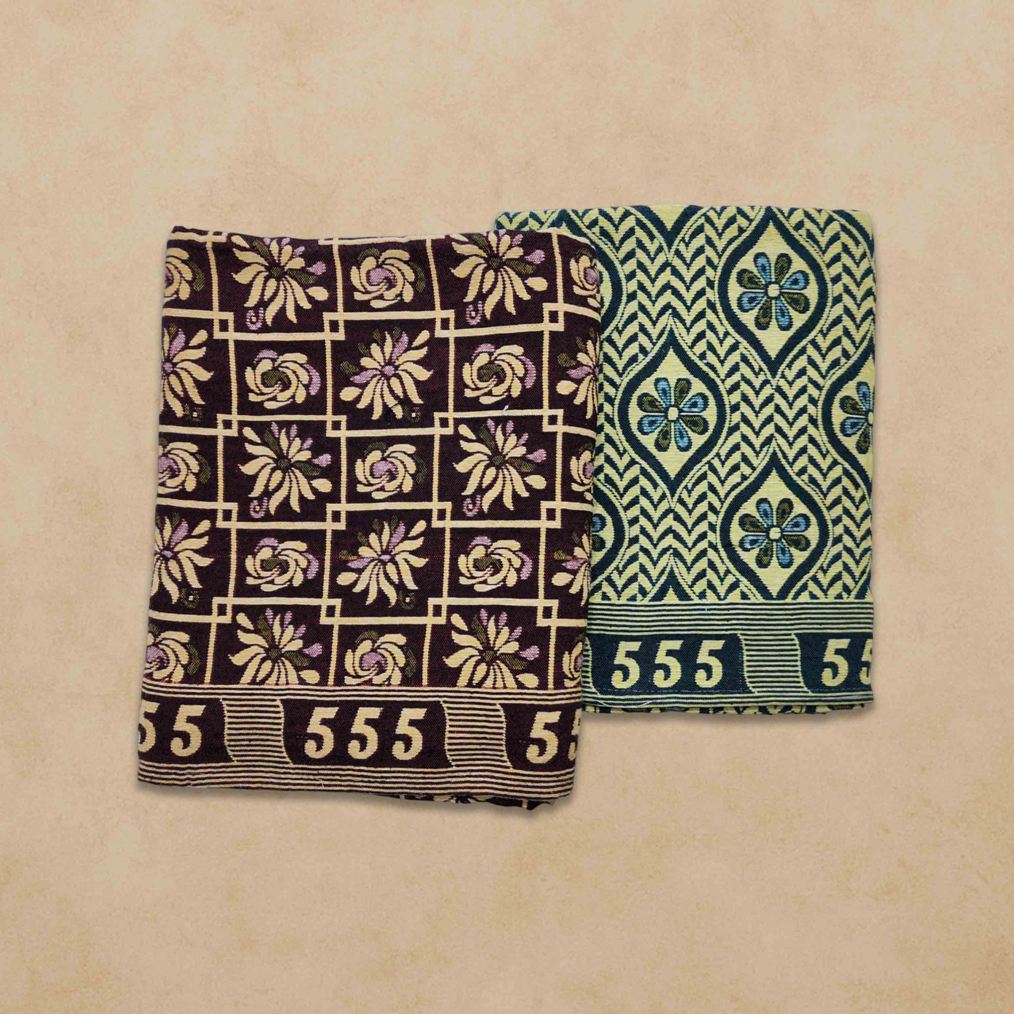 4 pcs Cotton 300 TC SOLAPUR CHADDAR Blanket (60" X 90"- Multicolor)