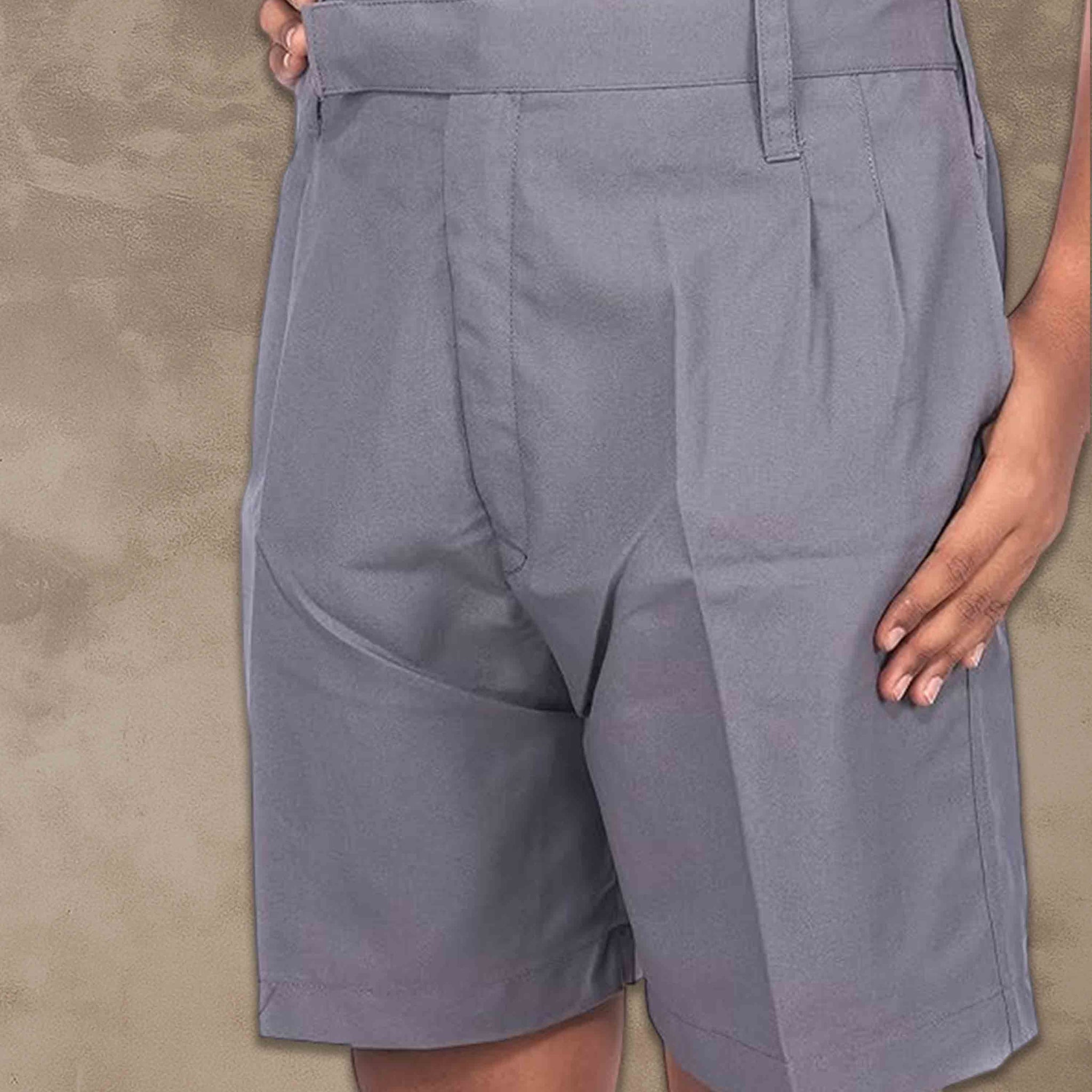 School Uniform - Cotton Shorts for boys - Light grey
