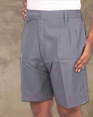 School Uniform - Cotton Shorts for boys - Light grey