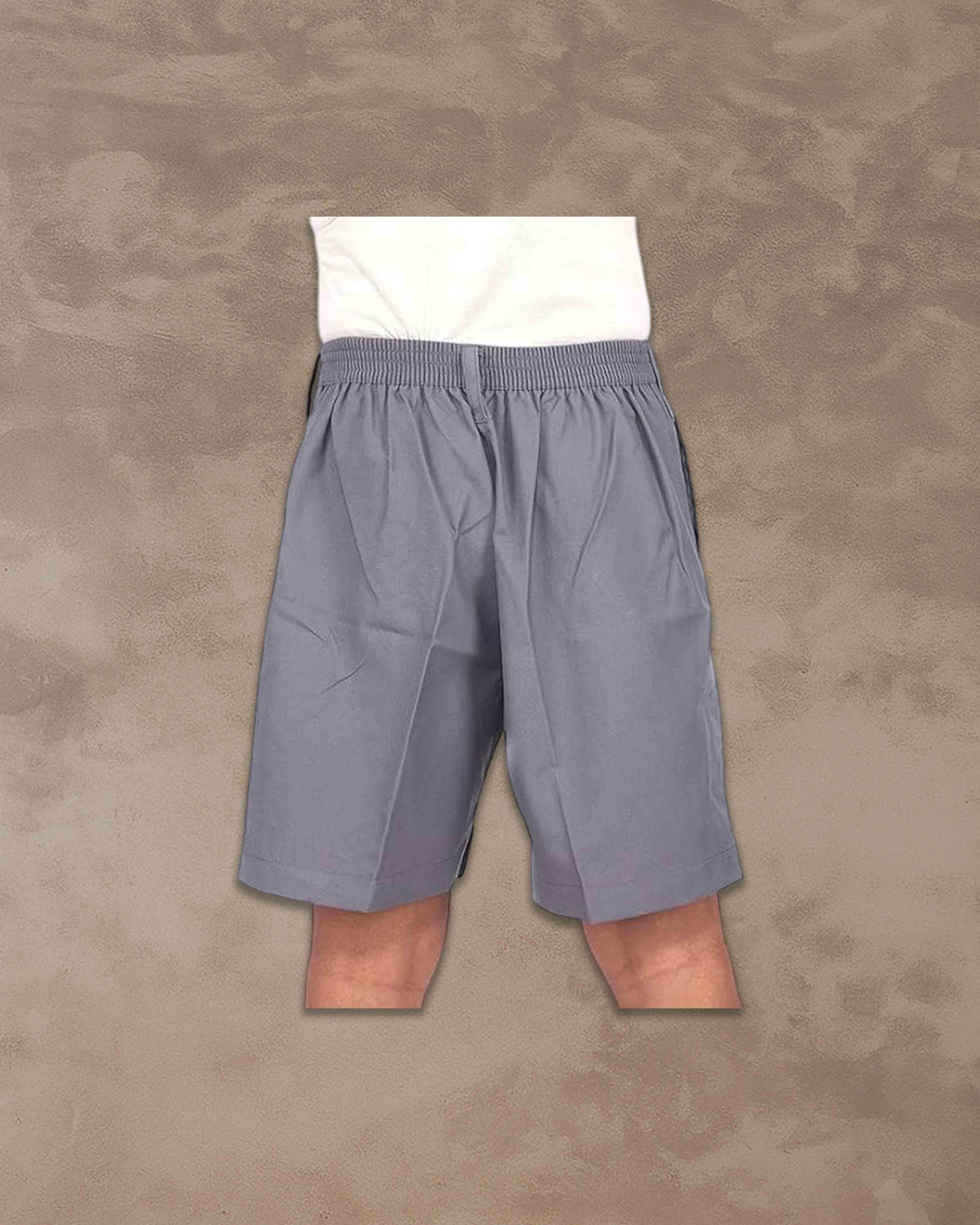 Kendriya Vidyalaya School Uniform half pant for boys grey