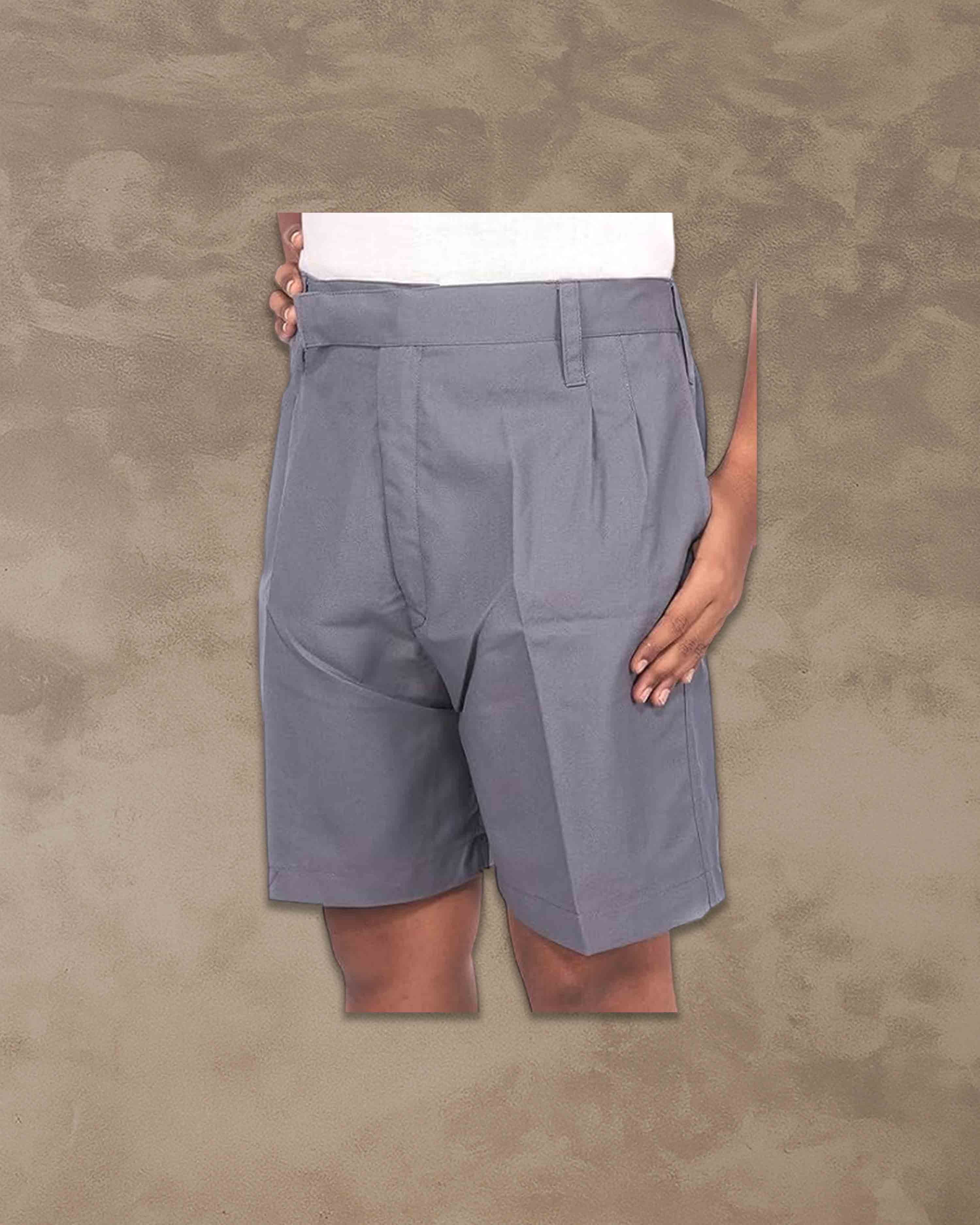 Kendriya Vidyalaya School Uniform half pant for boys grey
