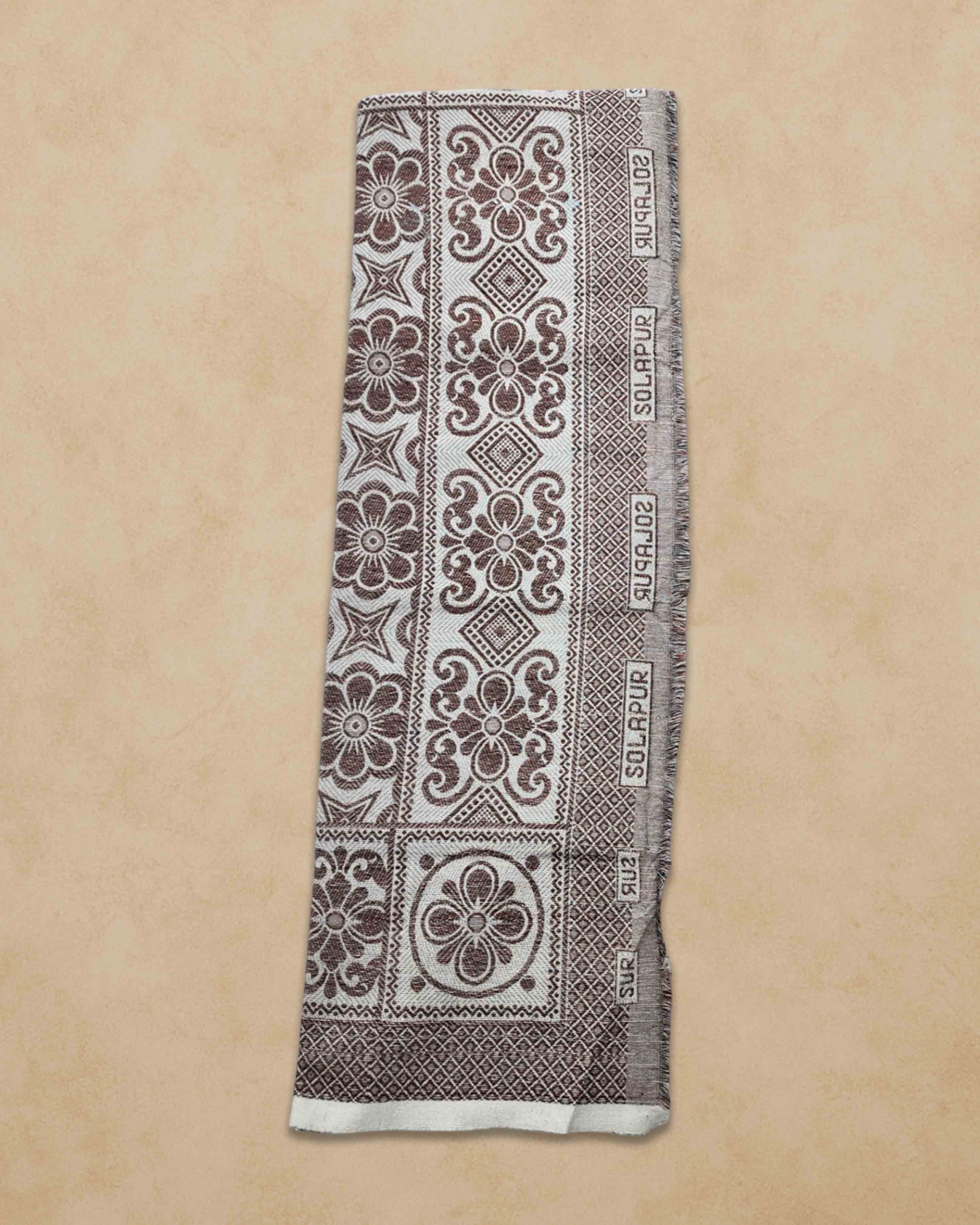 Cotton Single Size 300 TC Solapur Chaddar Blanket, Multy Colour, Pack of 1, Skinfriendly
