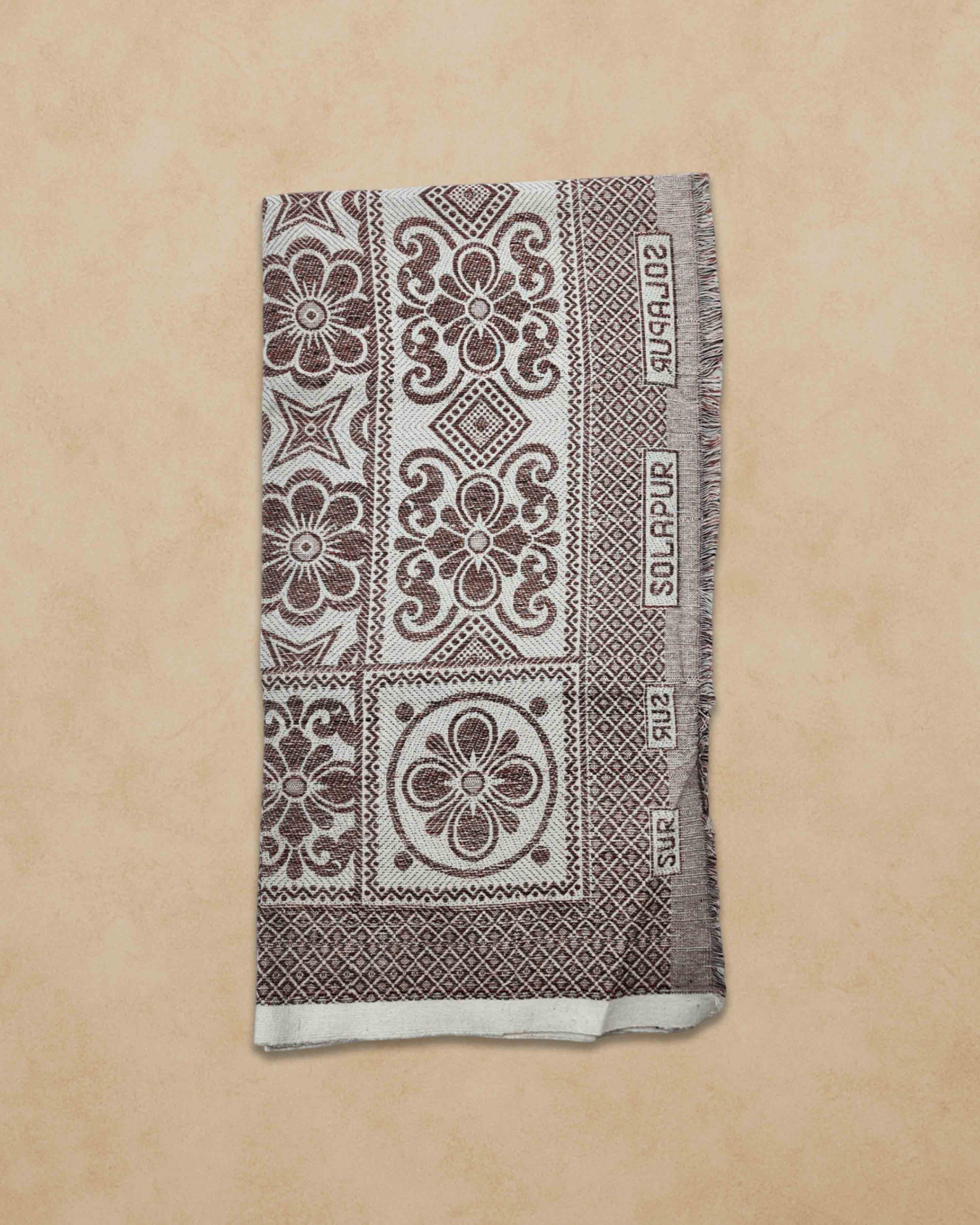 Cotton Single Size 300 TC Solapur Chaddar Blanket, Multy Colour, Pack of 1, Skinfriendly