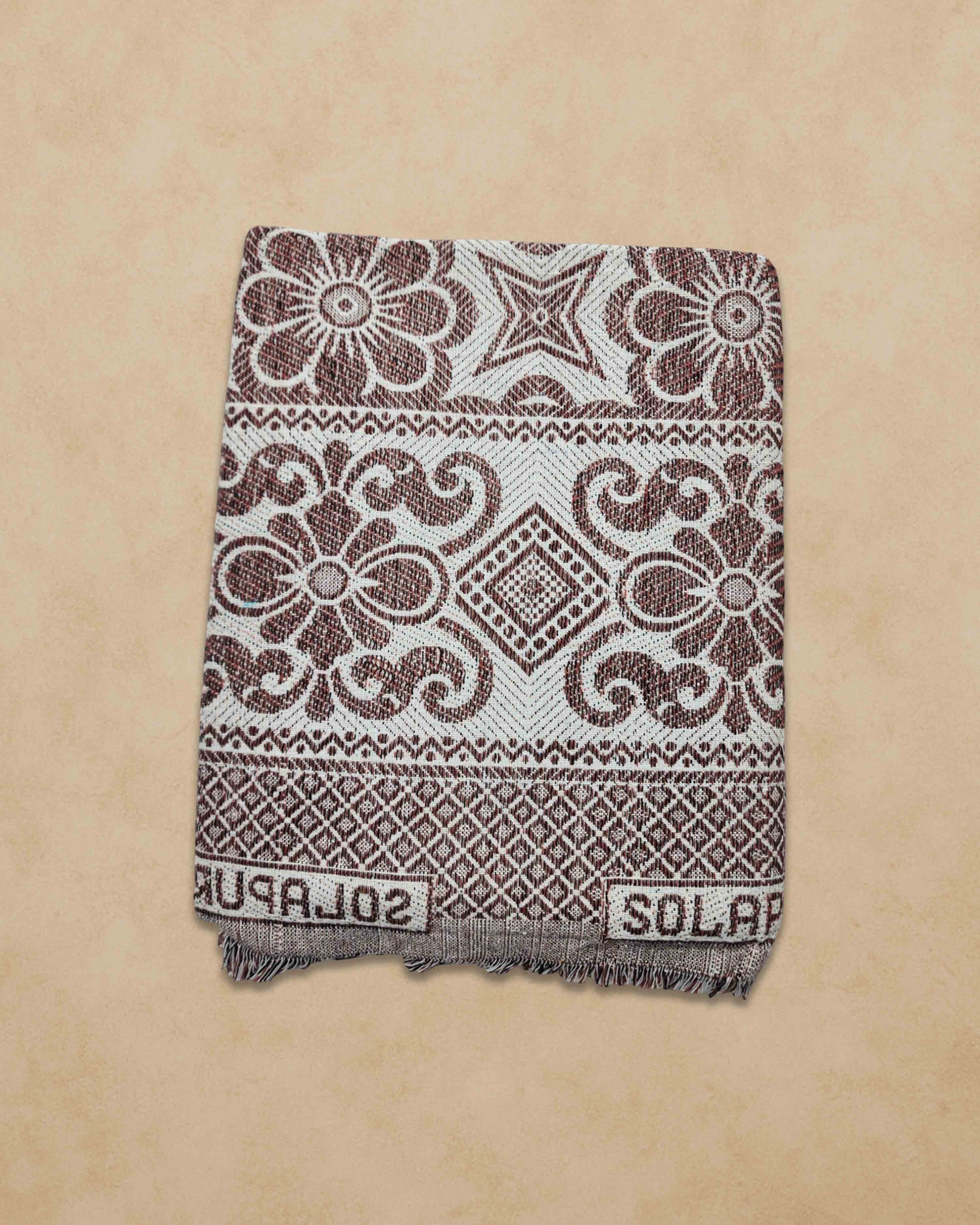 Cotton Single Size 300 TC Solapur Chaddar Blanket, Multy Colour, Pack of 1, Skinfriendly