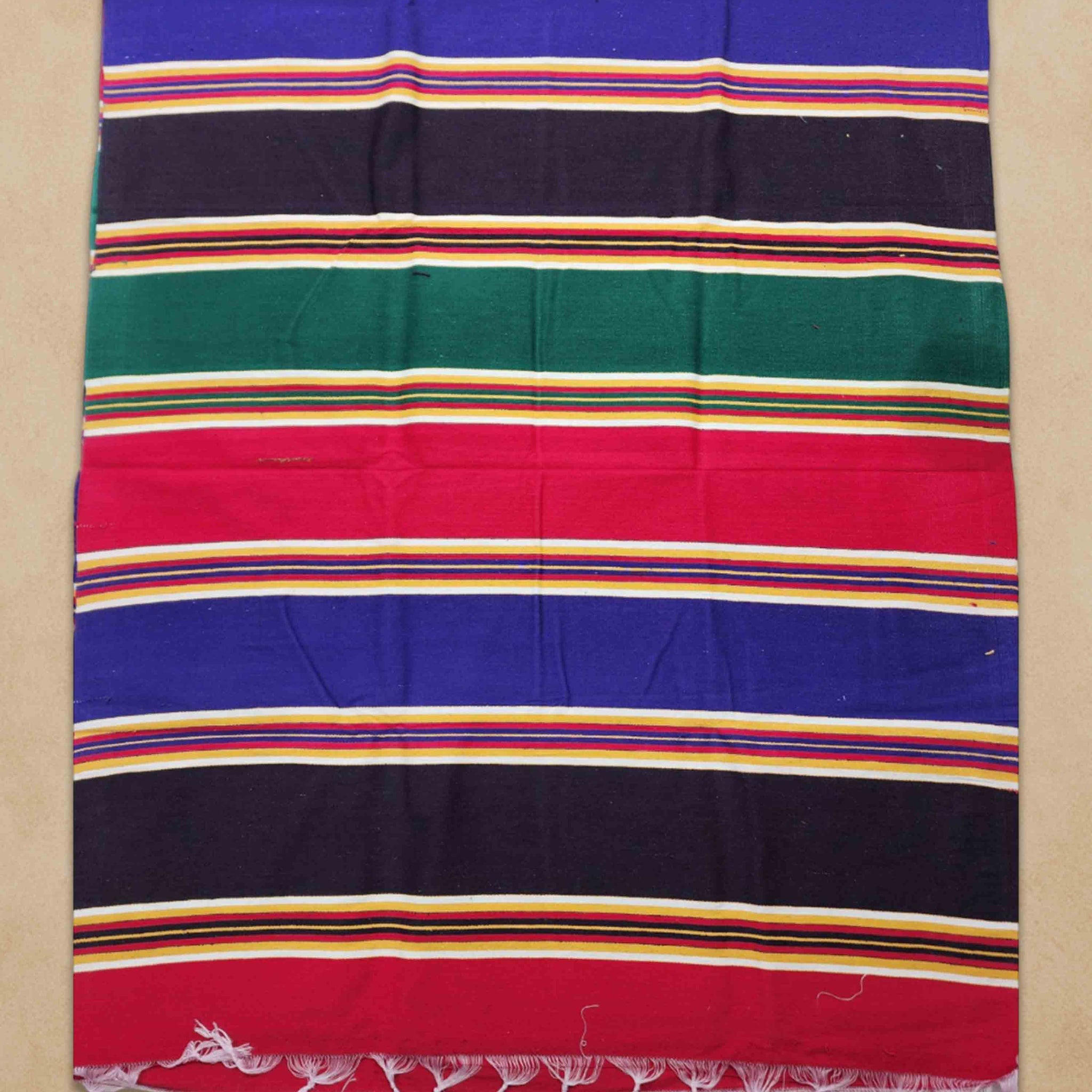 Bhavani Solapuri Cotton Carpet Jamakkalam/Carpet/Rug/Yoga mat/Galicha/Dari/Satranji/Multicolour-(2.8' x 6' Feet)