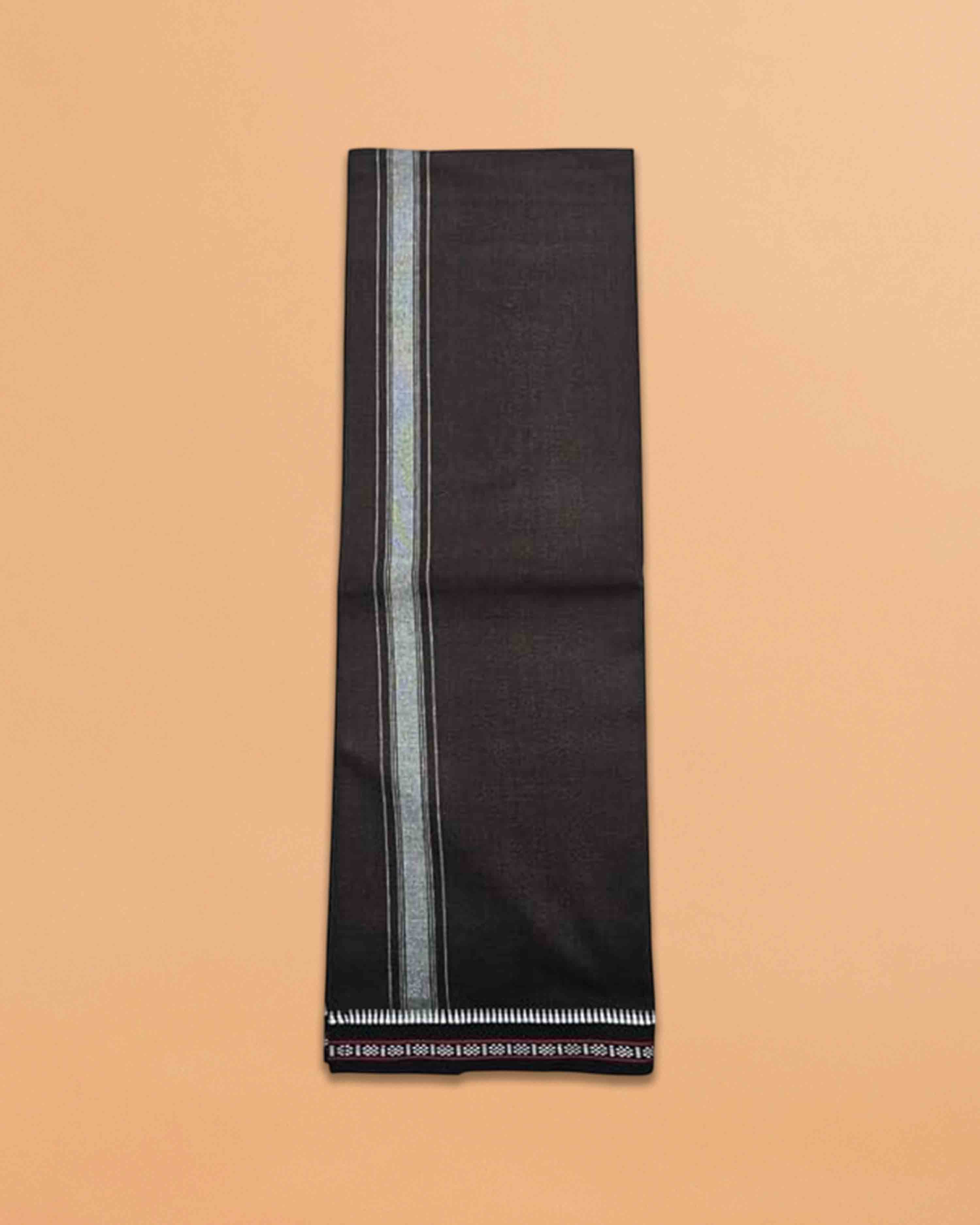 kerala Thalapathy Border Colour Dhoti-brown