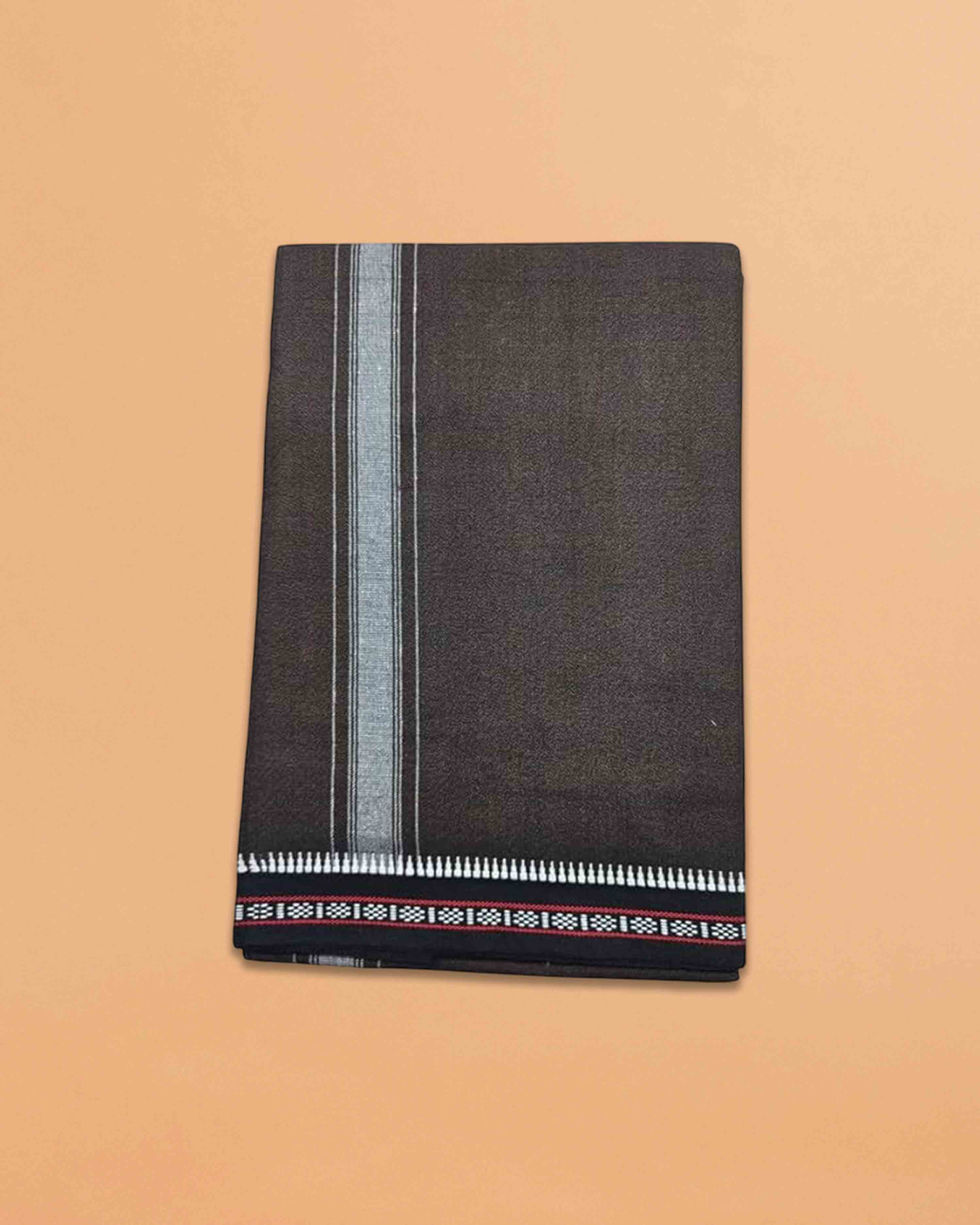 kerala Thalapathy Border Colour Dhoti-brown