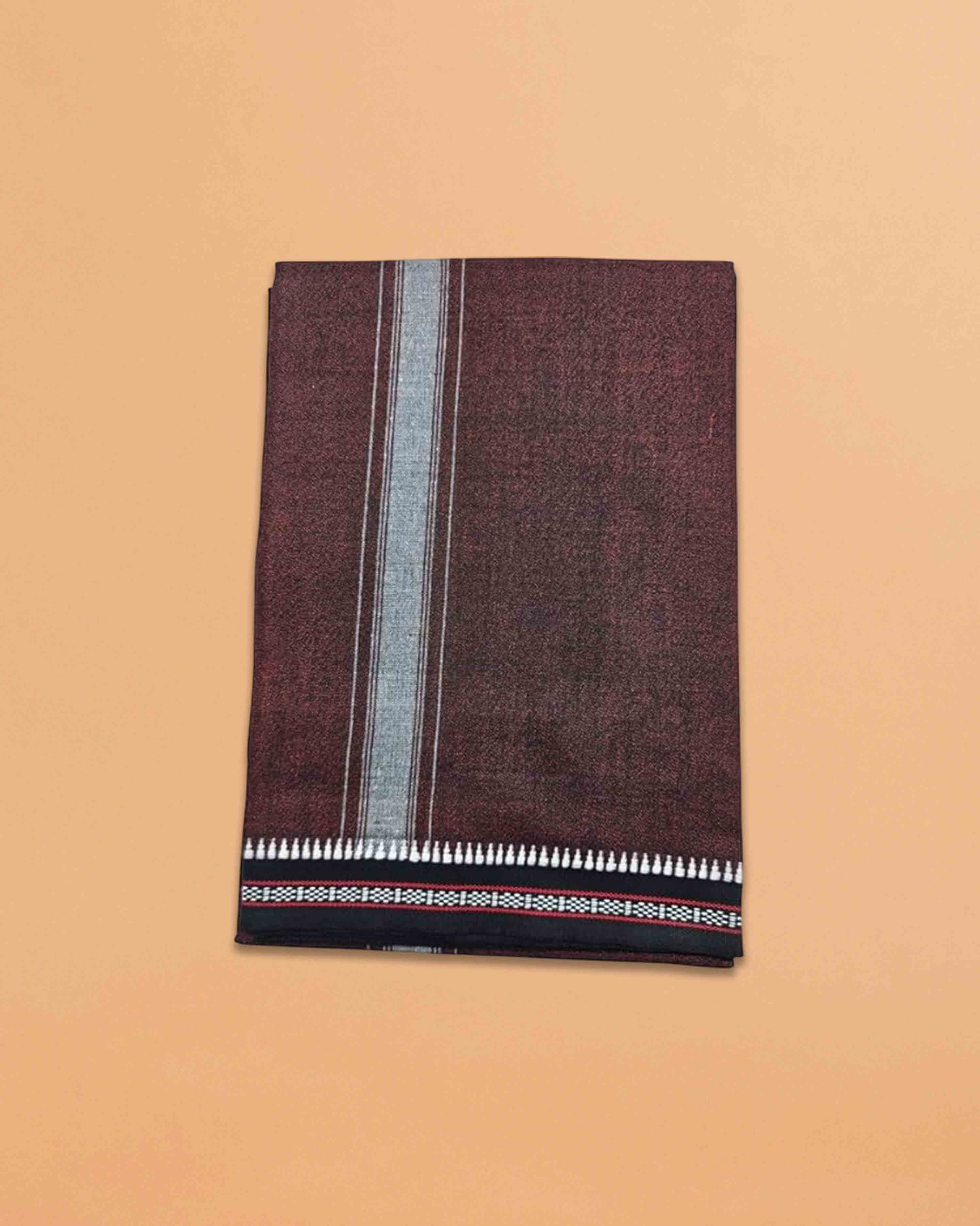 kerala Thalapathy Border Colour Dhoti-Maroon