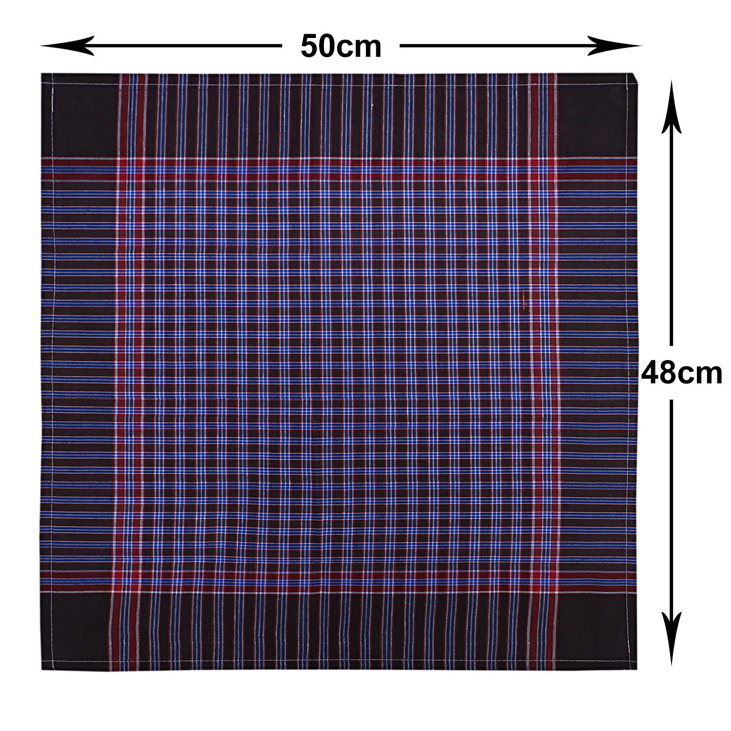 Nandu® Cotton Handkerchiefs for Men | Classic Design, Soft & Durable
