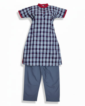 Kendriya Vidyalaya Girls School Uniform Chudidhar Without Coat, Readymade Stitched, Regular Fit, Std IX to XII