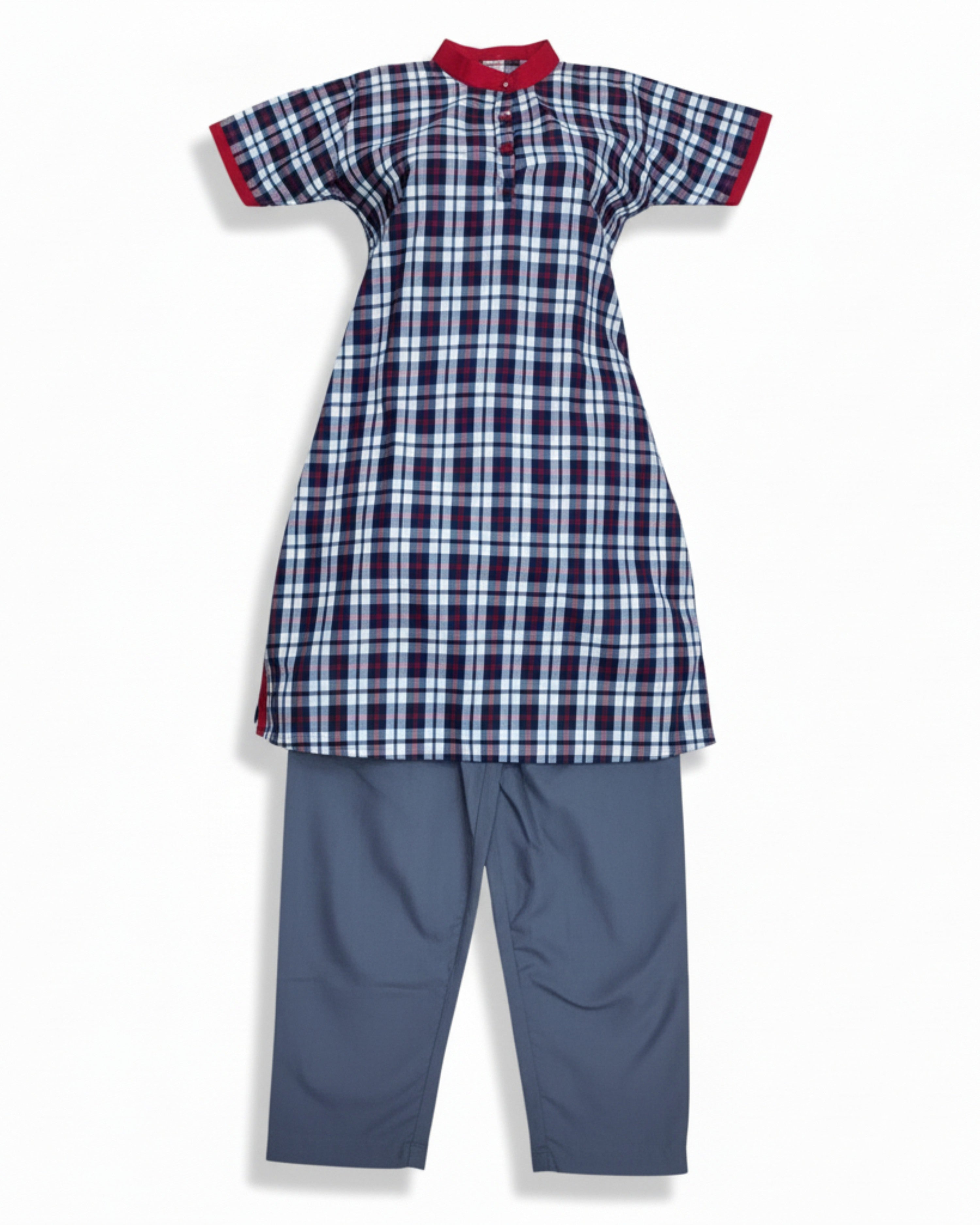 Kendriya Vidyalaya Girls School Uniform Chudidhar Without Coat, Readymade Stitched, Regular Fit, Std IX to XII
