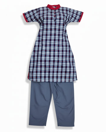 Kendriya Vidyalaya Girls School Uniform Chudidhar Without Coat, Readymade Stitched, Regular Fit, Std IX to XII