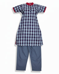 Kendriya Vidyalaya Girls School Uniform Chudidhar Without Coat, Readymade Stitched, Regular Fit, Std IX to XII
